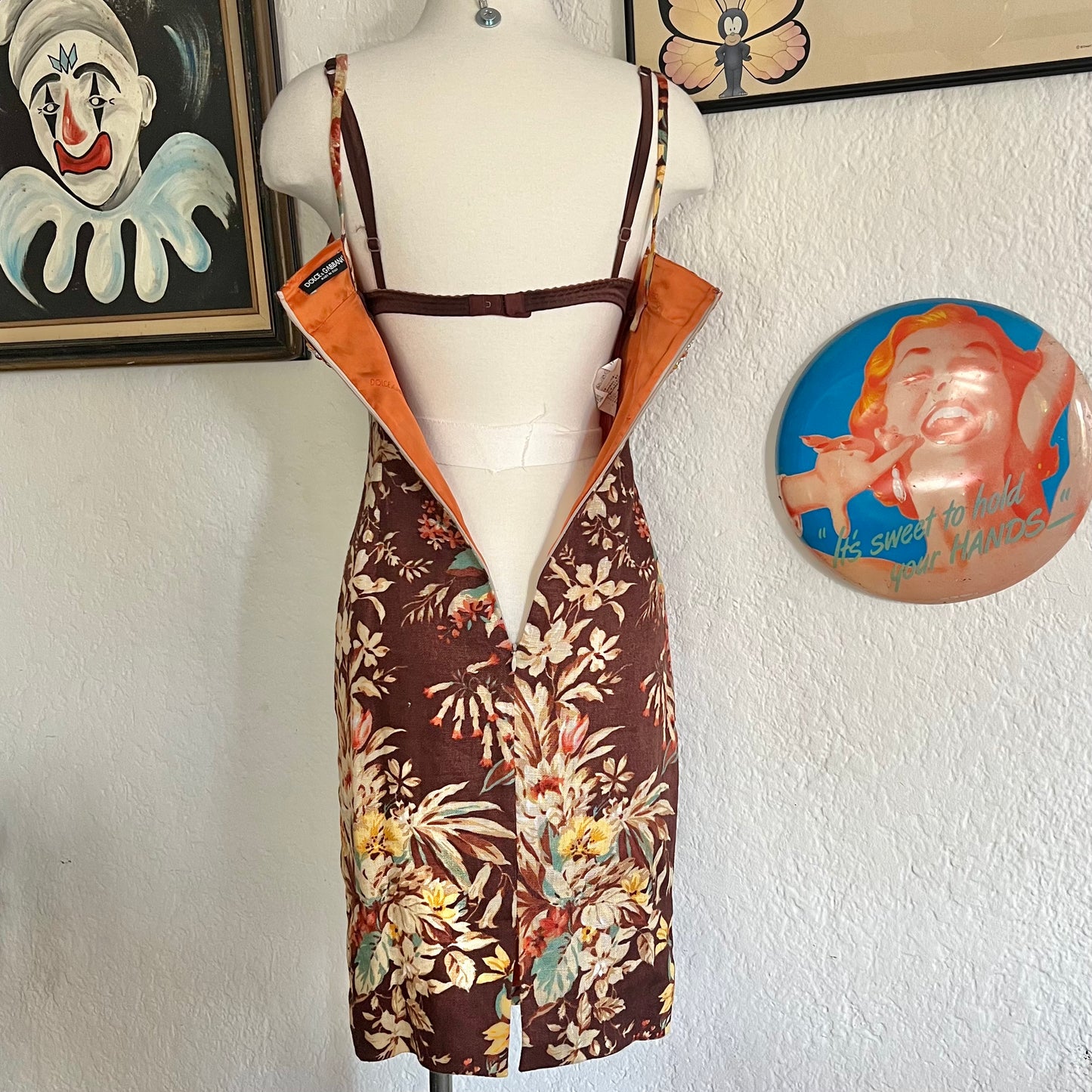 Dolce & Gabbana Crystal Floral Printed Dress