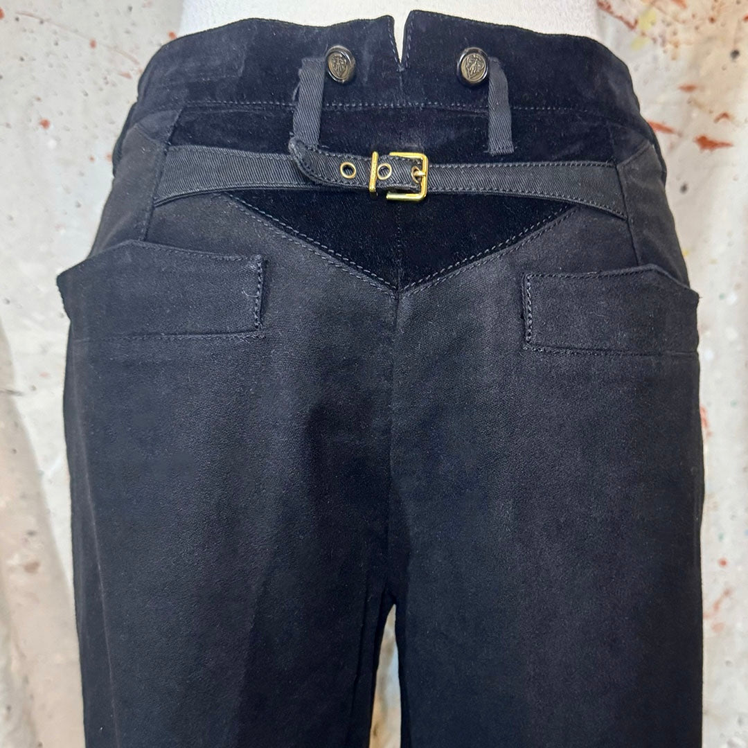 GUCCI FALL 2008 FRIDA GIANNINI COTTON VELVET STIRRUP PANTS