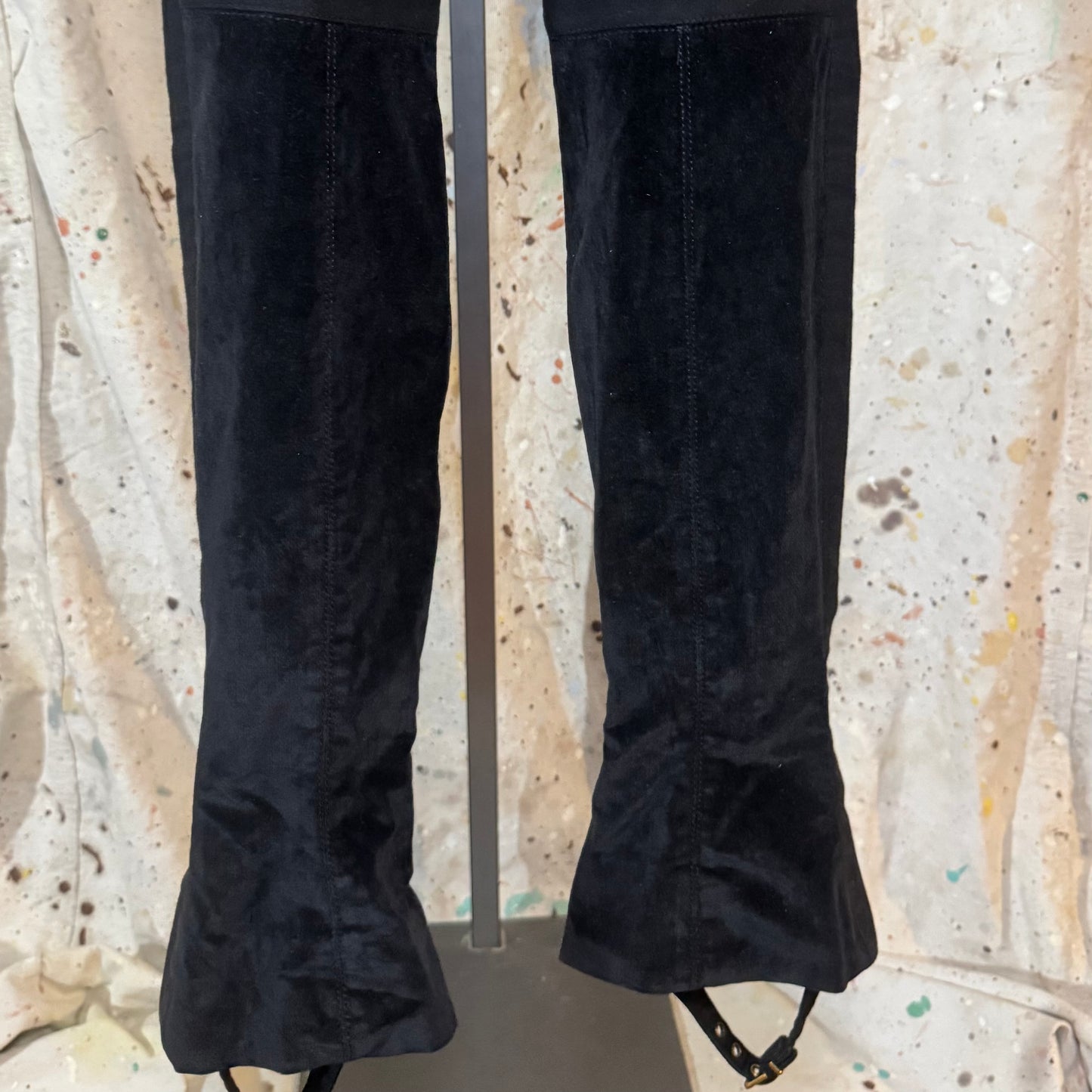 GUCCI FALL 2008 FRIDA GIANNINI COTTON VELVET STIRRUP PANTS
