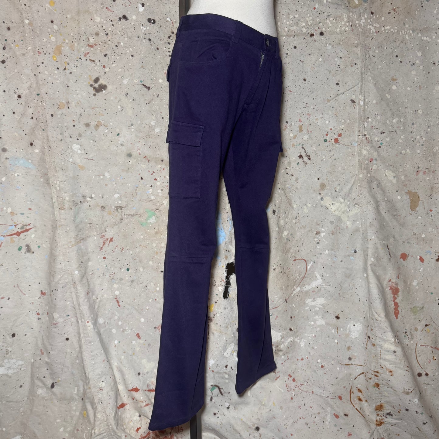 UNDERCOVER JUN TAKAHASHI PURPLE BRUSHED COTTON CARGO POCKET PANTS