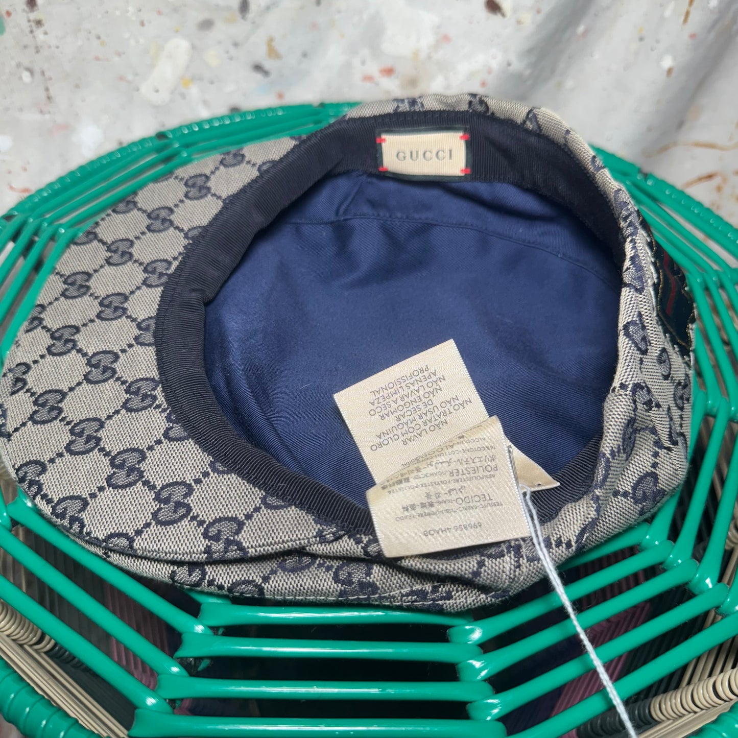 GUCCI GG MONOGRAM NEWSBOY HUNTING CAP