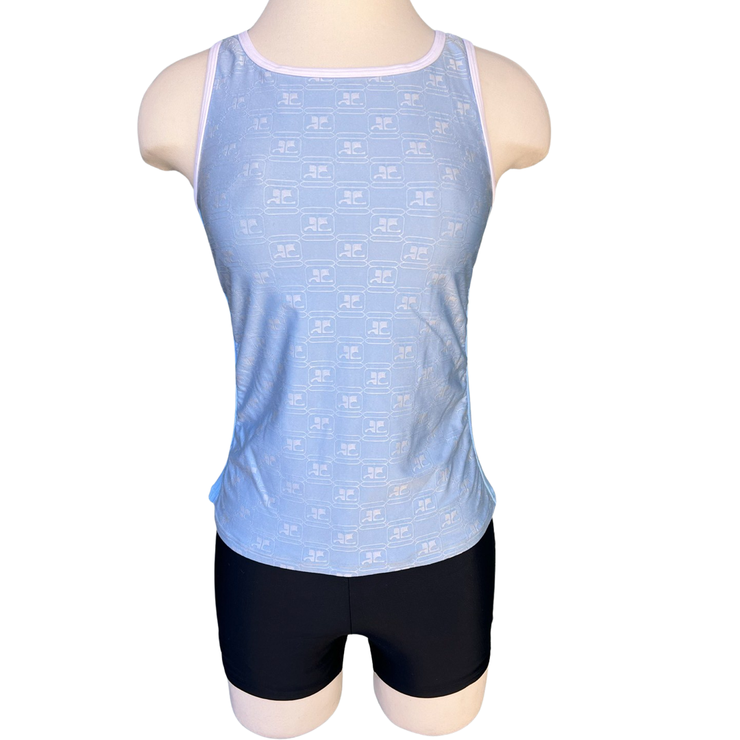 90s Courreges spandex logo set
