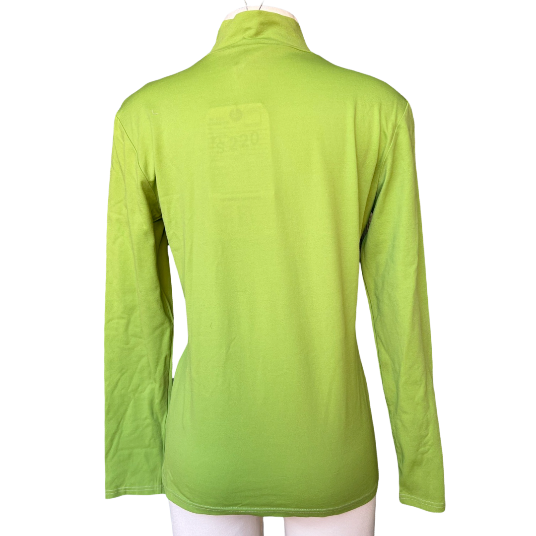 Jean Paul Gaultier Green Logo printed top