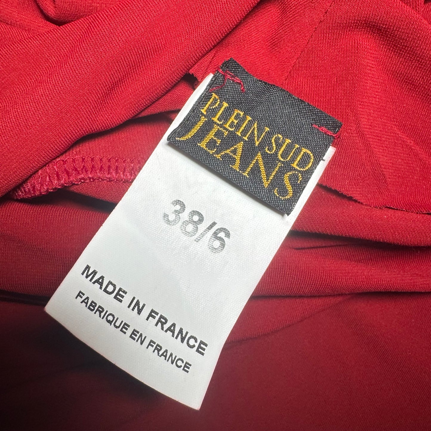 Burgundy Plein Sud Ruched Asymmetrical Midi Skirt