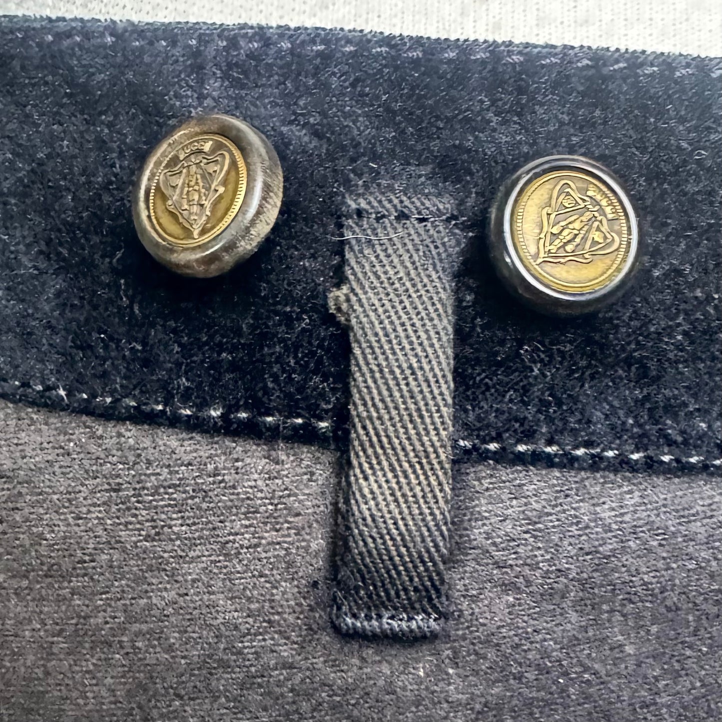 GUCCI FALL 2008 FRIDA GIANNINI COTTON VELVET STIRRUP PANTS