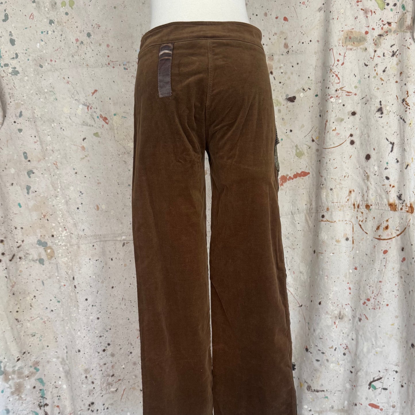 2000s OHDD TWEED VELVET PANTS