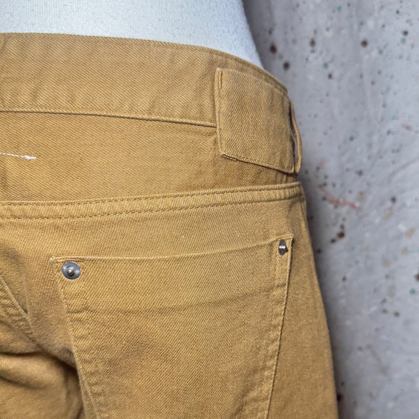 MM6 MAISON MARGIELA TAN / BROWN LOW RISE 5 POCKET PANTS