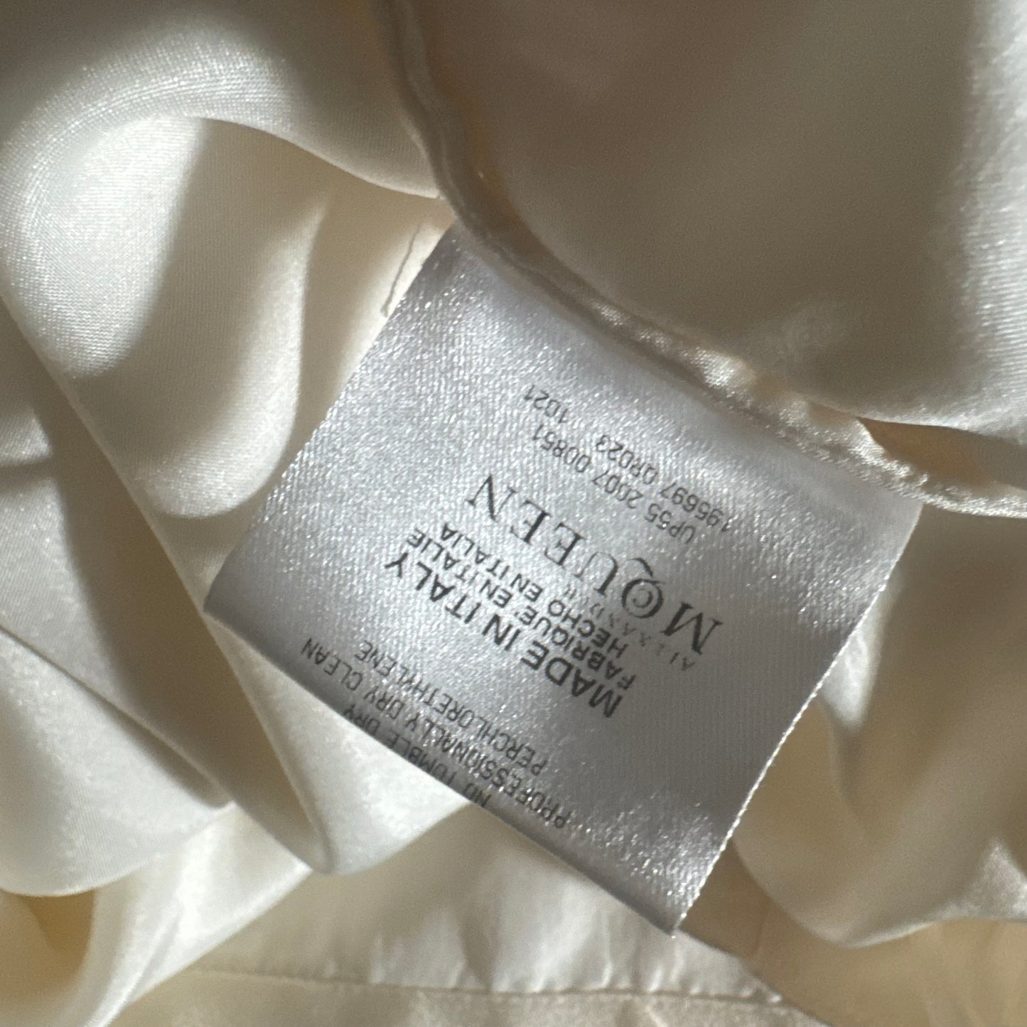 2007 ALEXANDER MCQUEEN SILK RHINESTONE SEQUIN BOW TANK