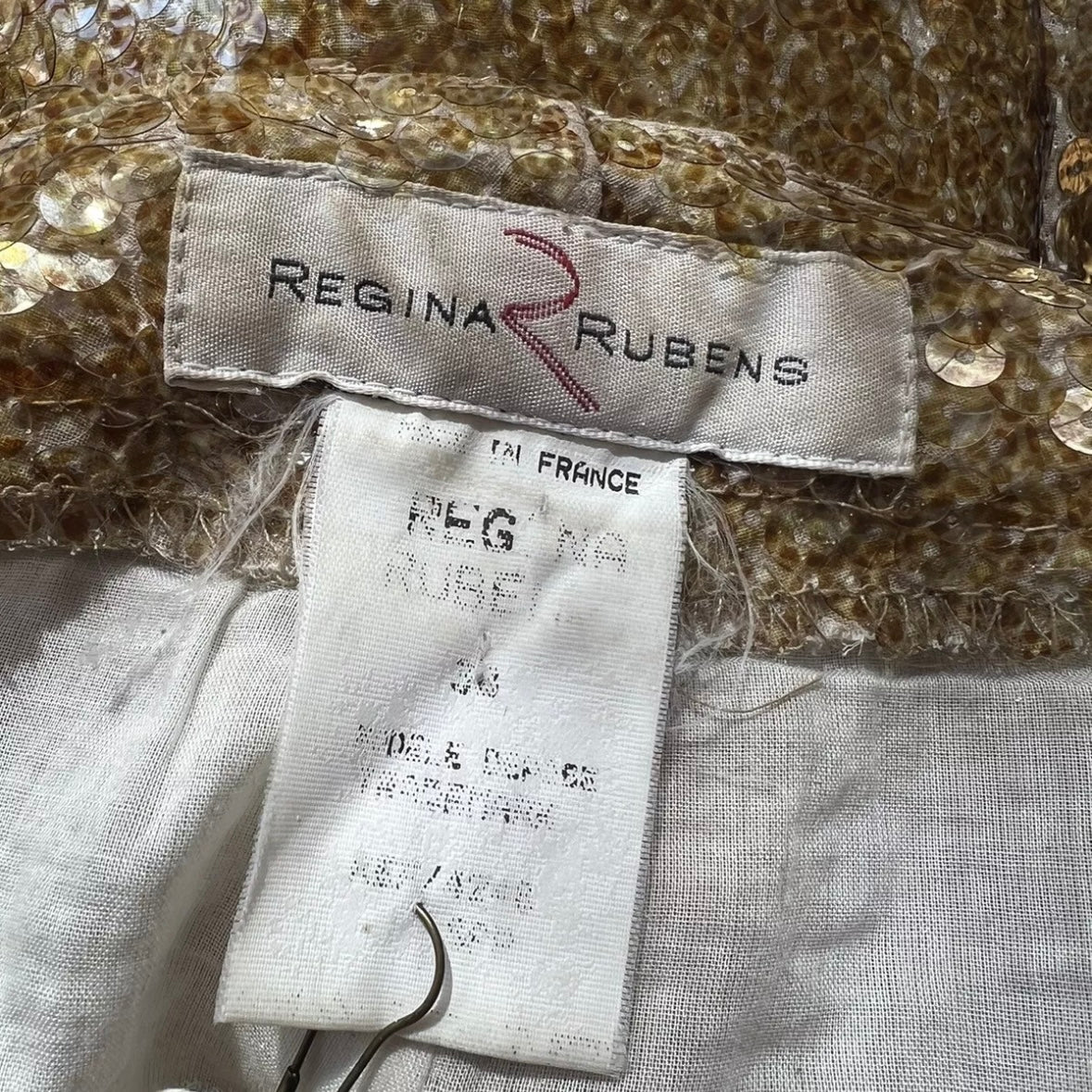 90s REGINA RUBENS SEQUIN PRINTED PANTS