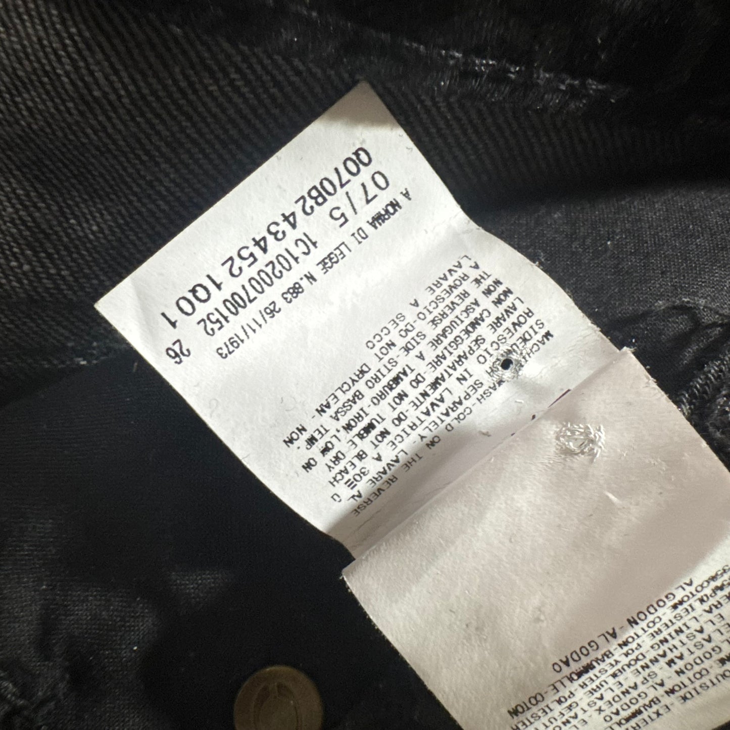 ROBERTO CAVALLI JUST CAVALLI BLACK GLITTER GRAPE ALL OVER PRINTED JEANS