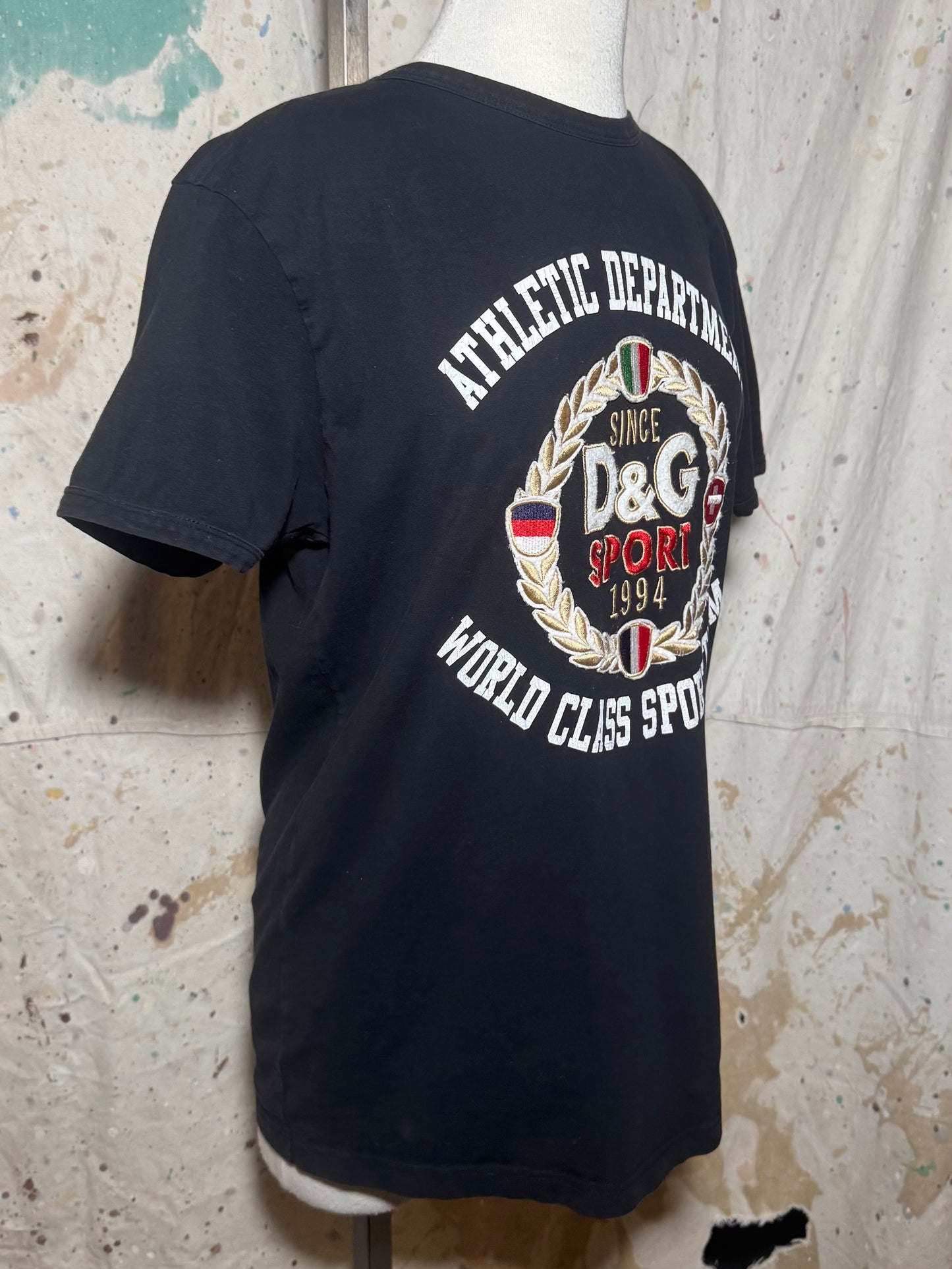 DOLCE & GABBANA ATHLETIC DEPARTMENT SPORTS TEAM PATCH TEE SHIRT