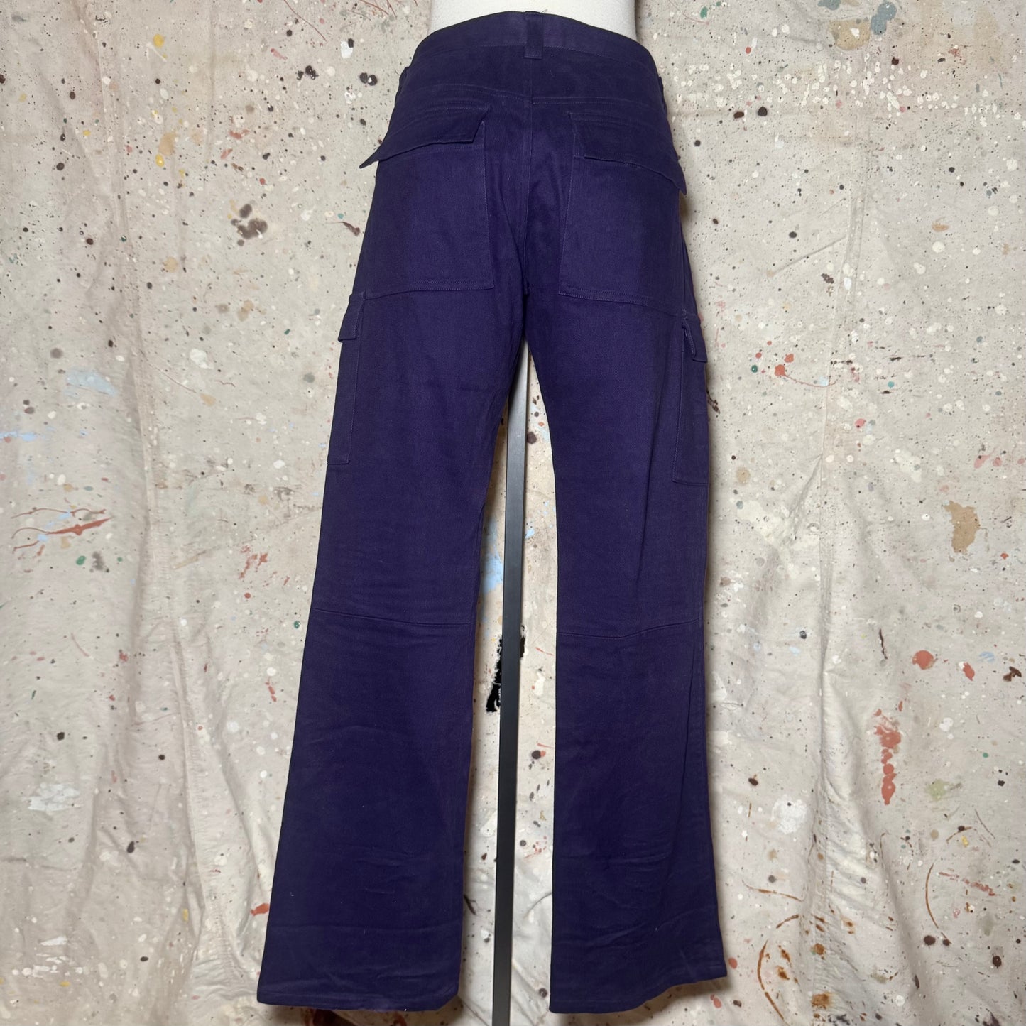 UNDERCOVER JUN TAKAHASHI PURPLE BRUSHED COTTON CARGO POCKET PANTS