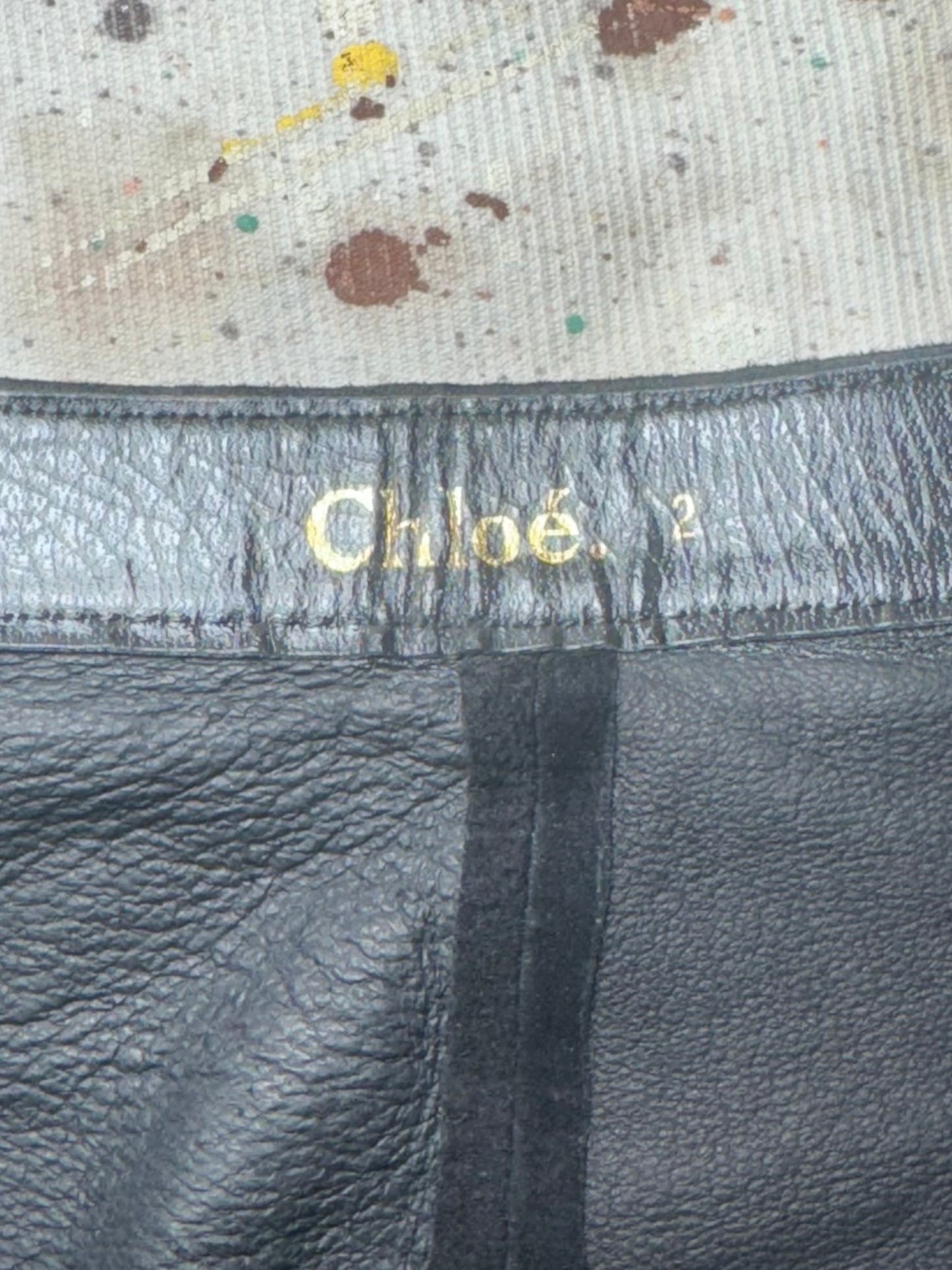 CHLOÉ BLACK RAW EDGE SUEDE DRAPE PEPLUM RUFFLE BUCKLE BELT