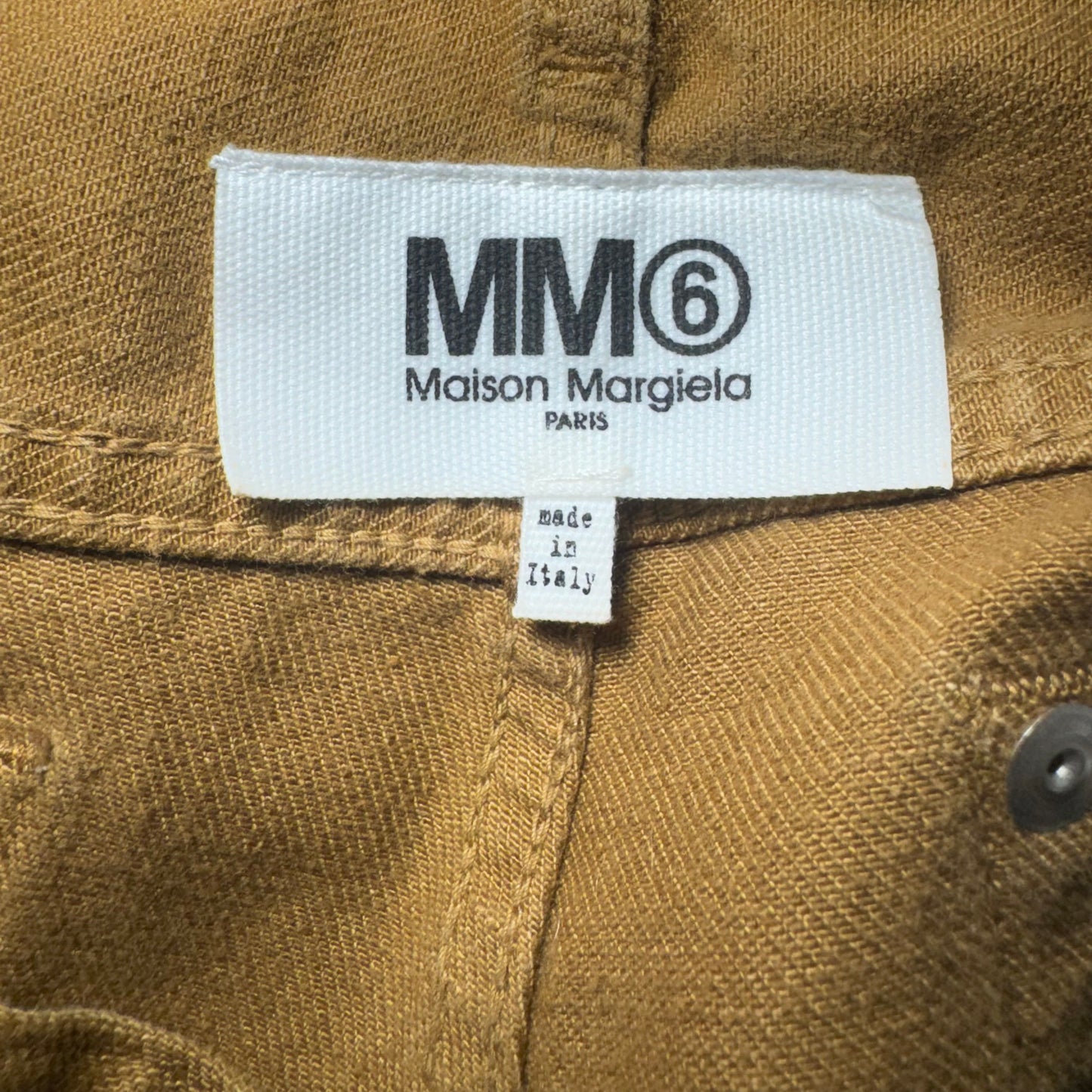MM6 MAISON MARGIELA TAN / BROWN LOW RISE 5 POCKET PANTS
