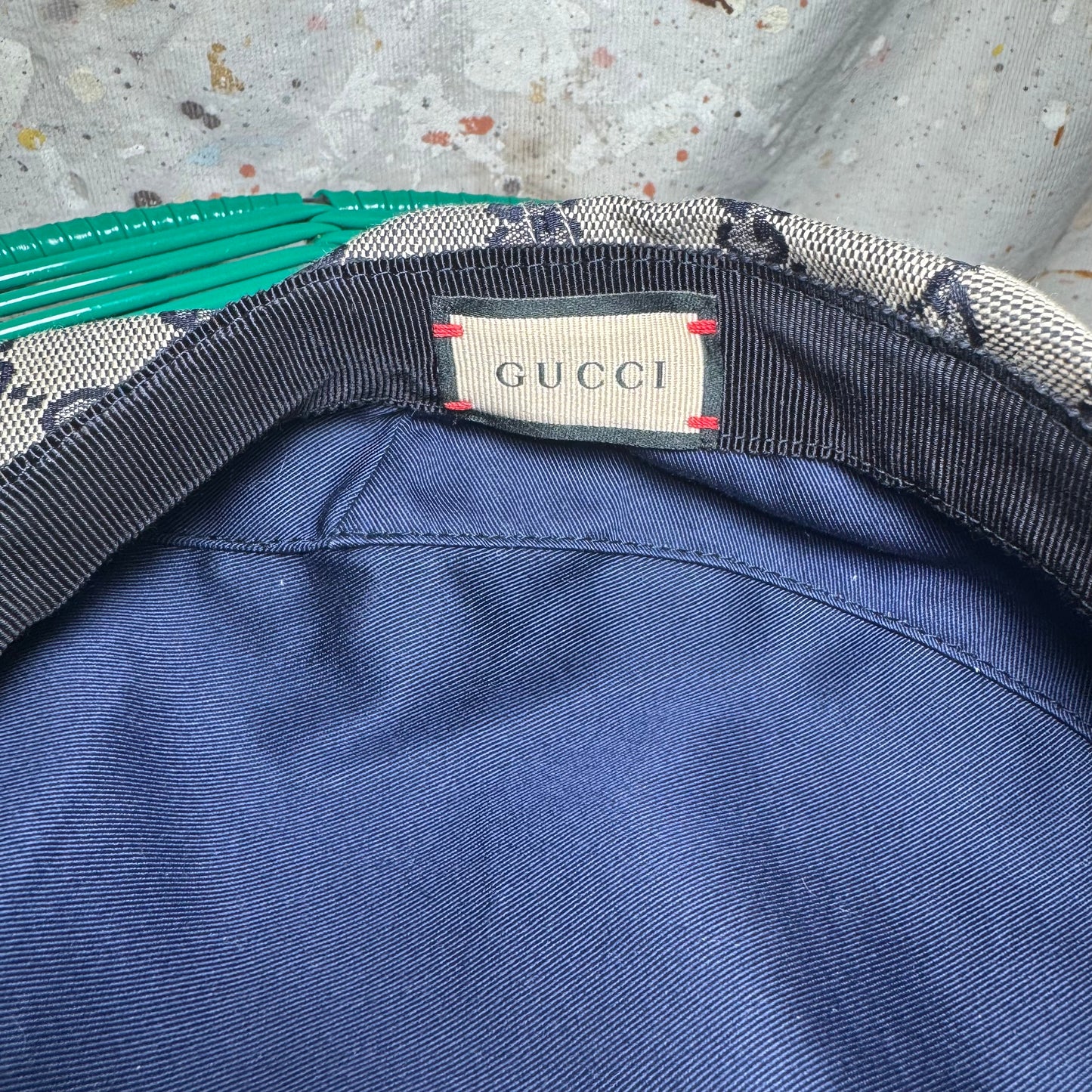 GUCCI GG MONOGRAM NEWSBOY HUNTING CAP