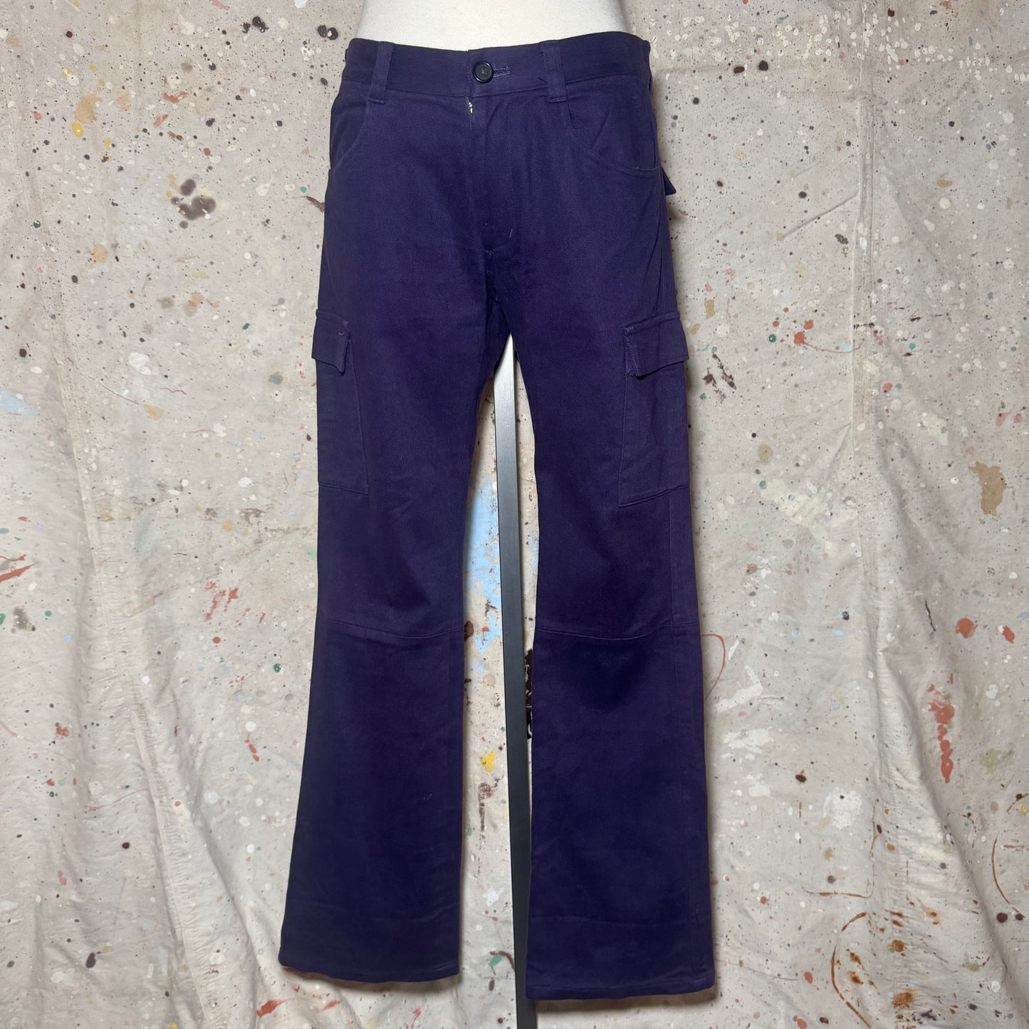 UNDERCOVER JUN TAKAHASHI PURPLE BRUSHED COTTON CARGO POCKET PANTS