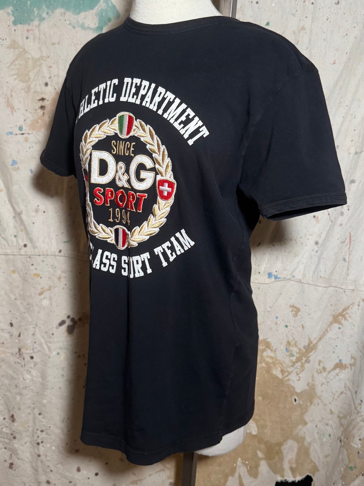 DOLCE & GABBANA ATHLETIC DEPARTMENT SPORTS TEAM PATCH TEE SHIRT
