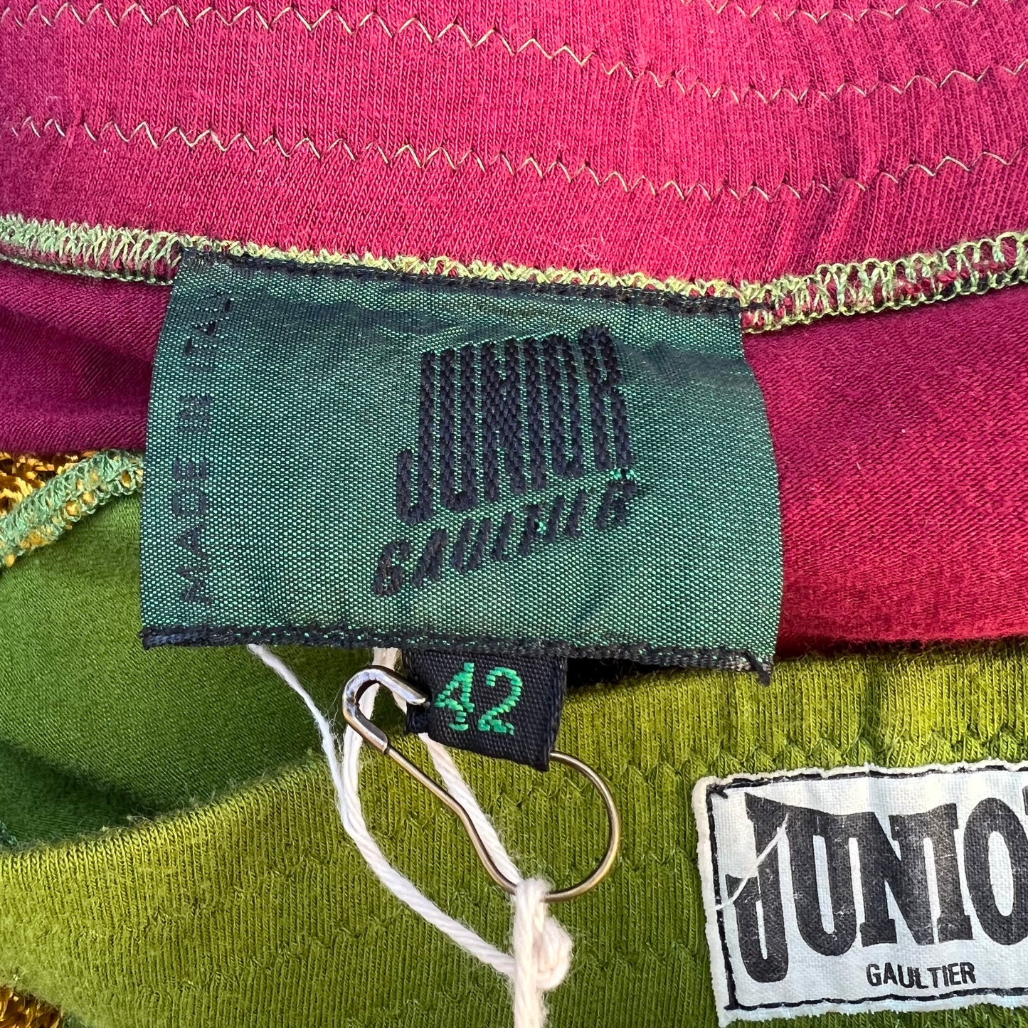 SS 1990 JEAN PAUL GAULTIER MESH BOXING LOGO JUNIOR SKIRT