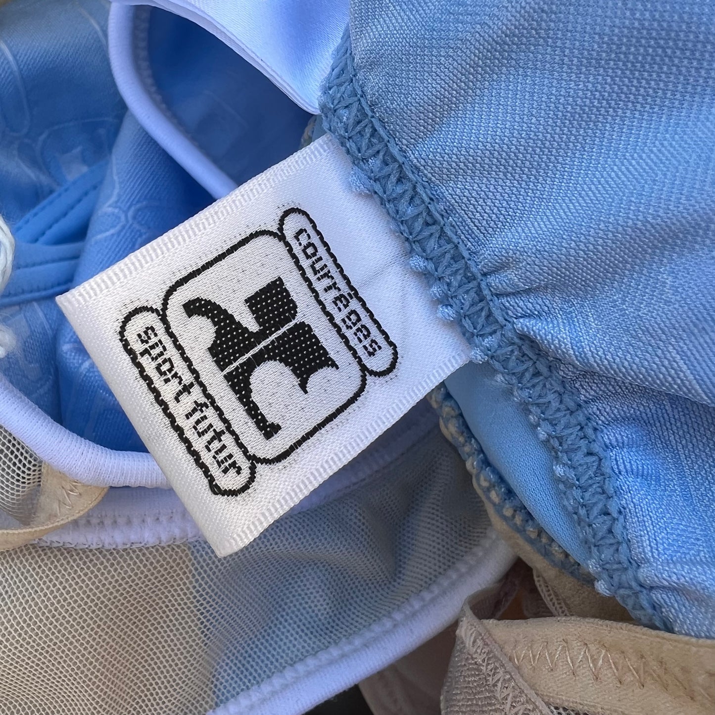90s Courreges spandex logo set