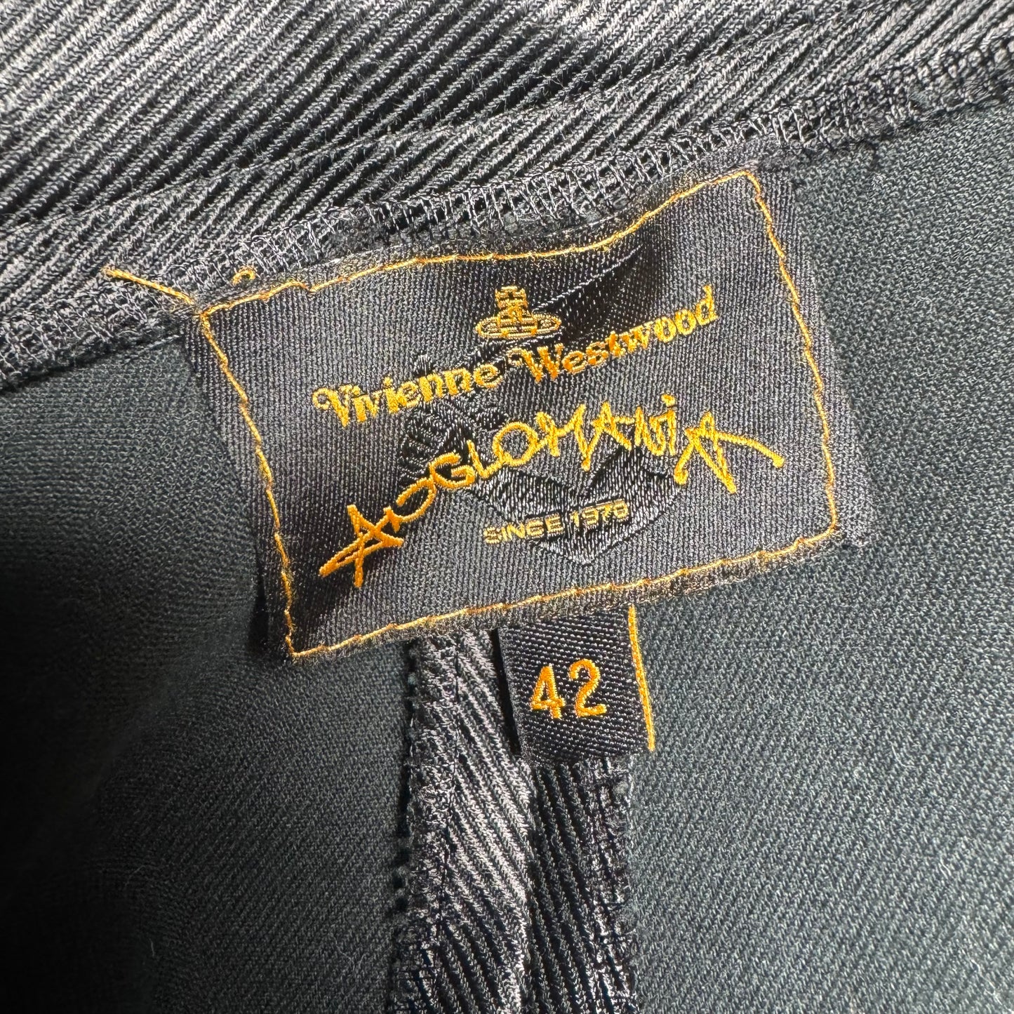 VIVIENNE WESTWOOD BLACK ANGLOMANIA TRUMPET FRILL MERMAID PENCIL SUIT SKIRT