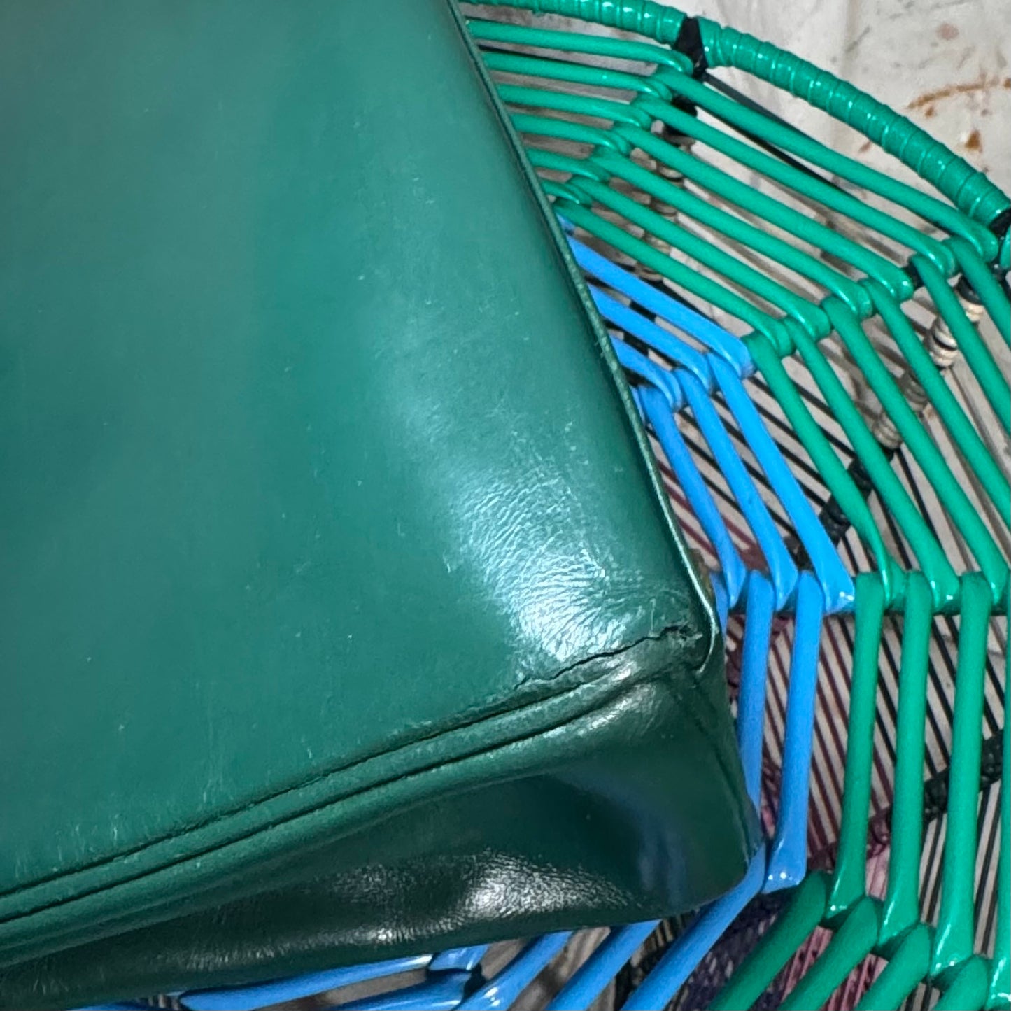 1960s / 1970s HERMES BOX SELLIER KELLY 32 VERT GREEN HANDBAG