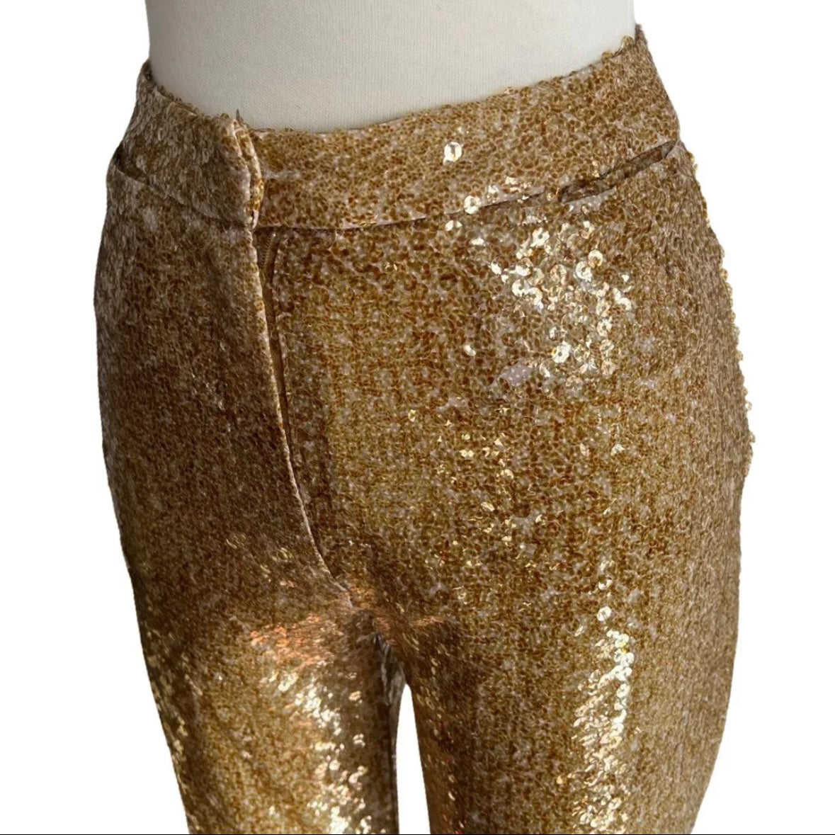90s REGINA RUBENS SEQUIN PRINTED PANTS