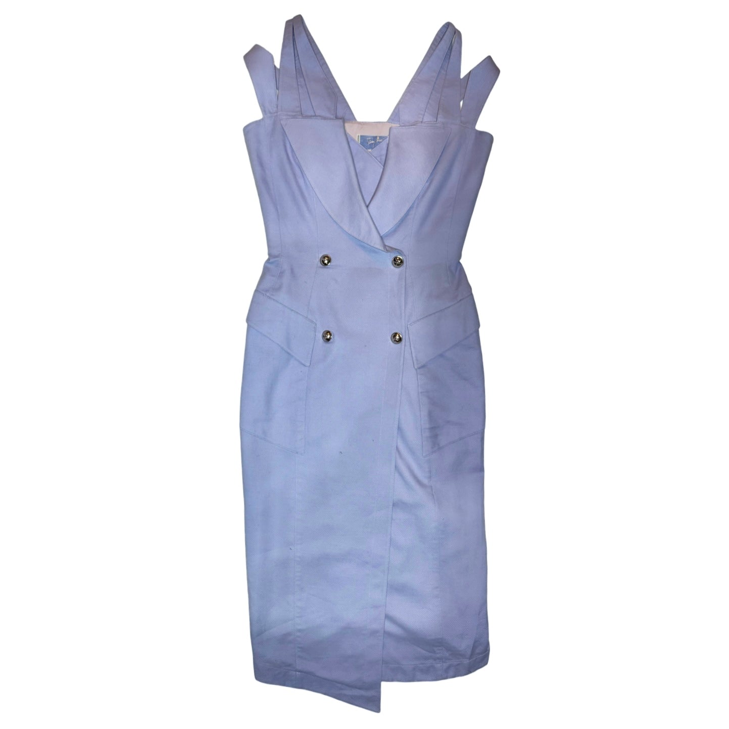1993 THIERRY MUGLER PURPLE CORSET DRESS