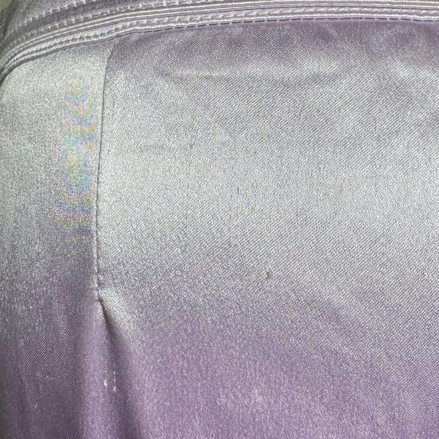 DOLCE & GABBANA D&G PURPLE LAVENDER SATIN BUTTON ACCENT TROUSERS