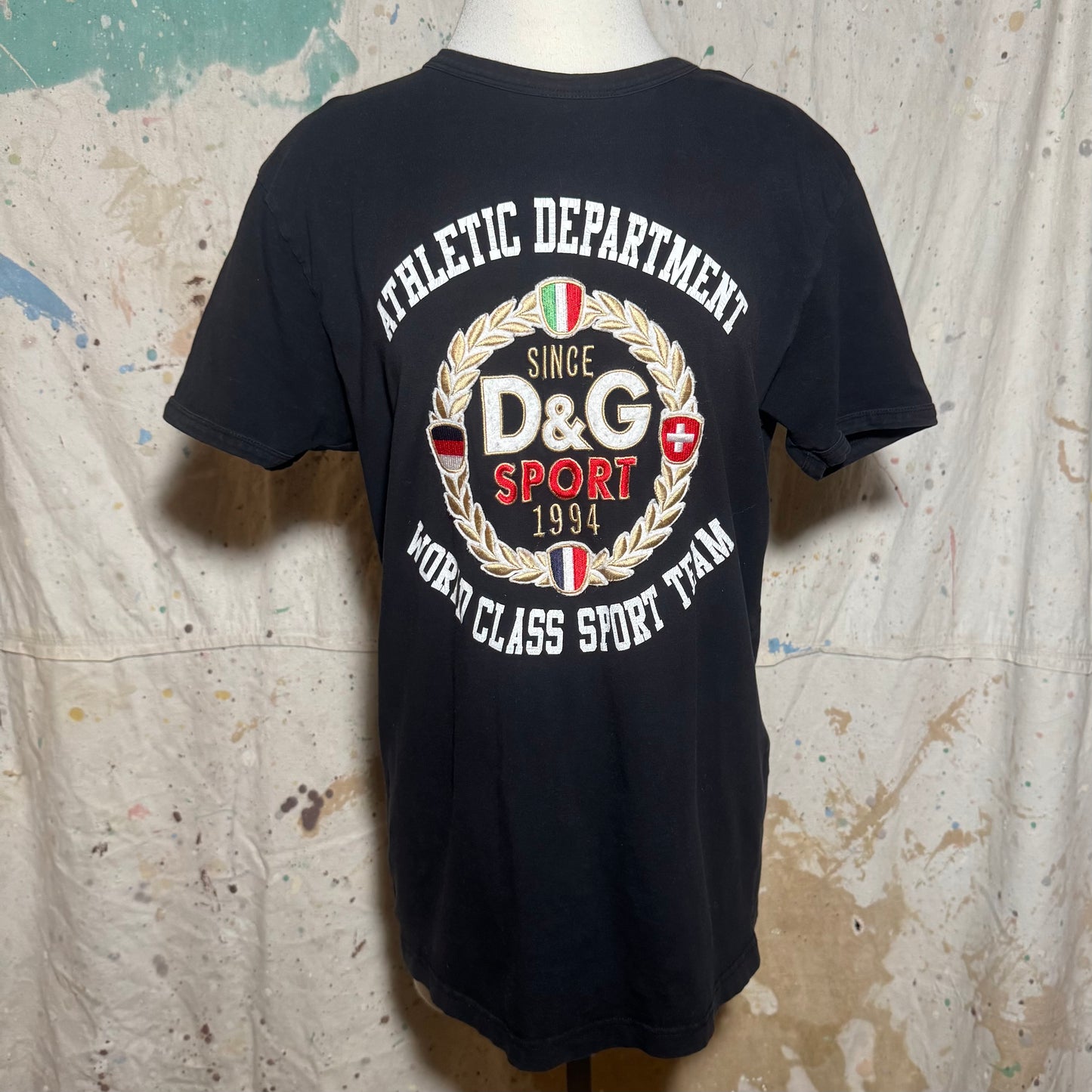 DOLCE & GABBANA ATHLETIC DEPARTMENT SPORTS TEAM PATCH TEE SHIRT