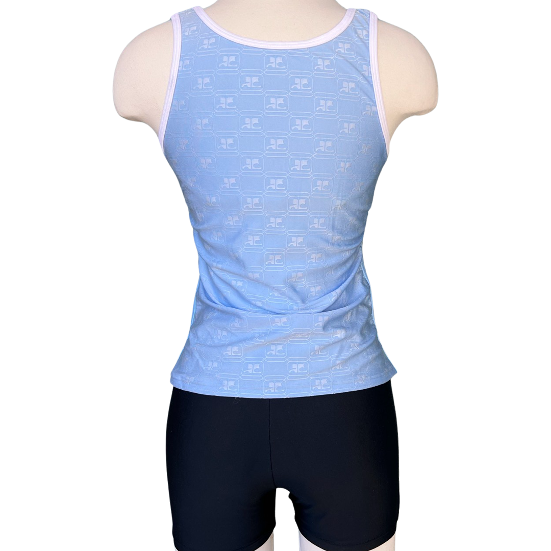 90s Courreges spandex logo set
