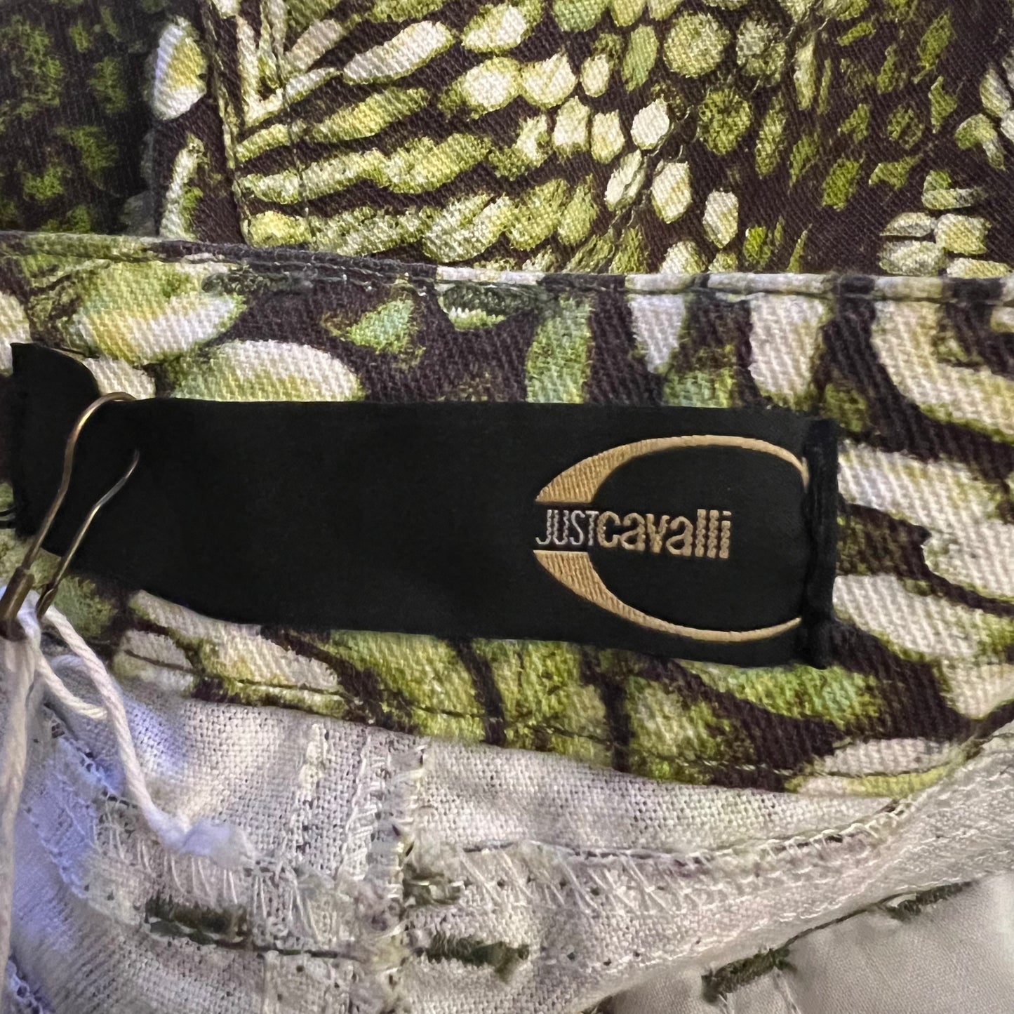 Roberto Cavalli Snakeskin Printed Mini skirt