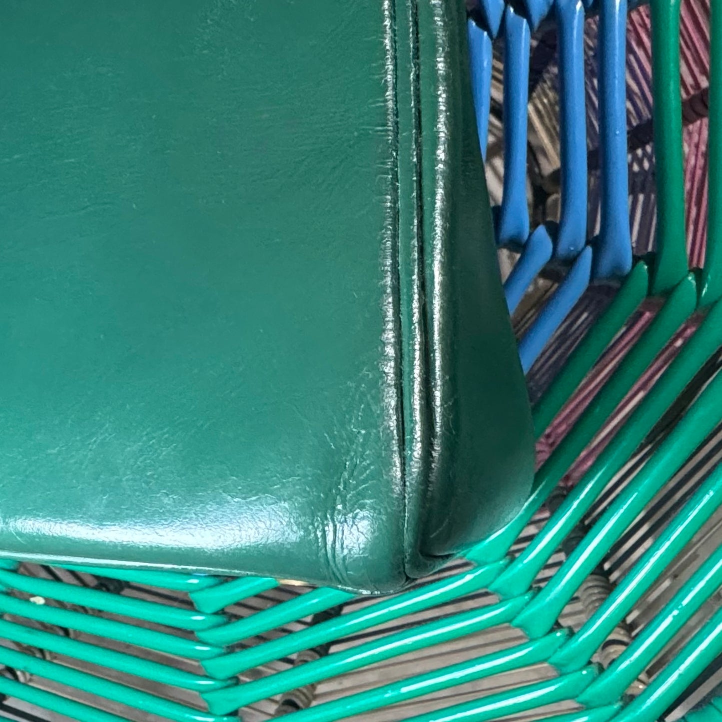 1960s / 1970s HERMES BOX SELLIER KELLY 32 VERT GREEN HANDBAG