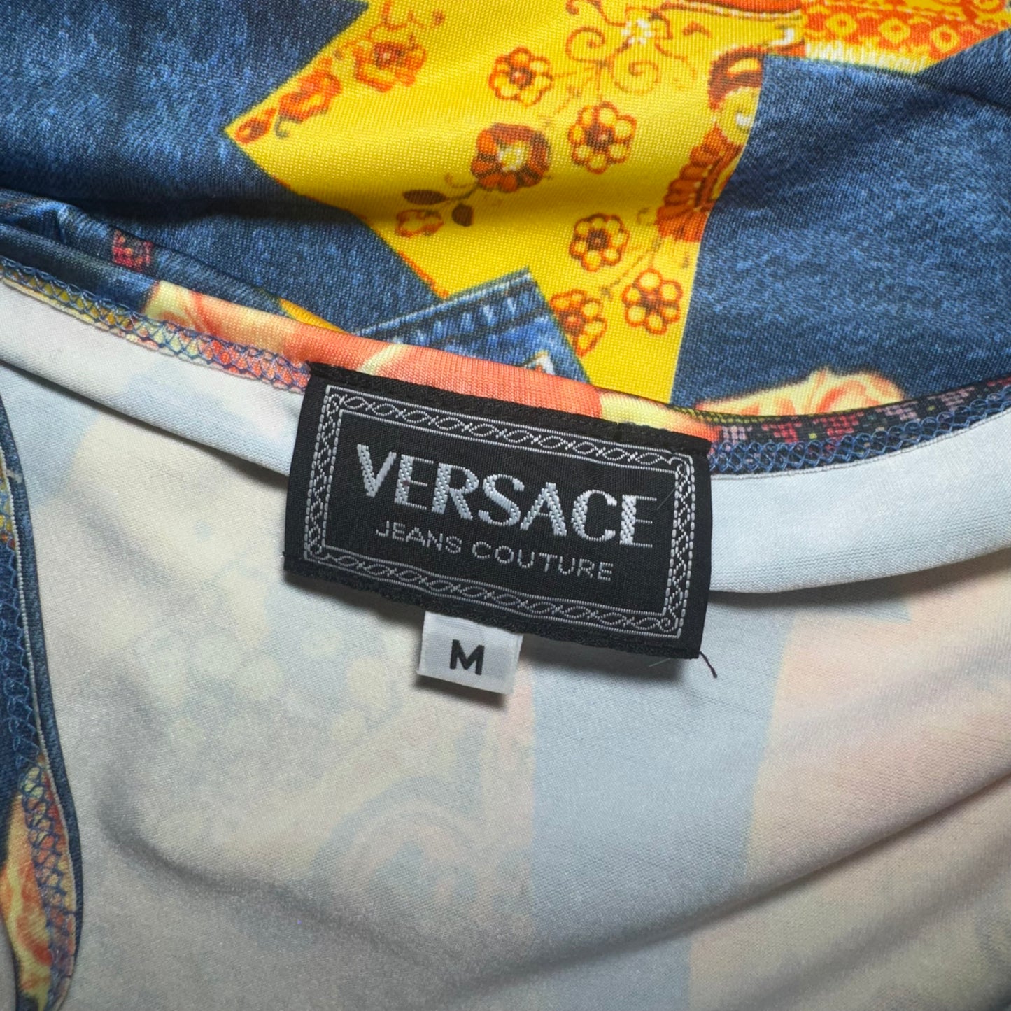 1990's Versace Trompe-Loeil Printed Denim Dress