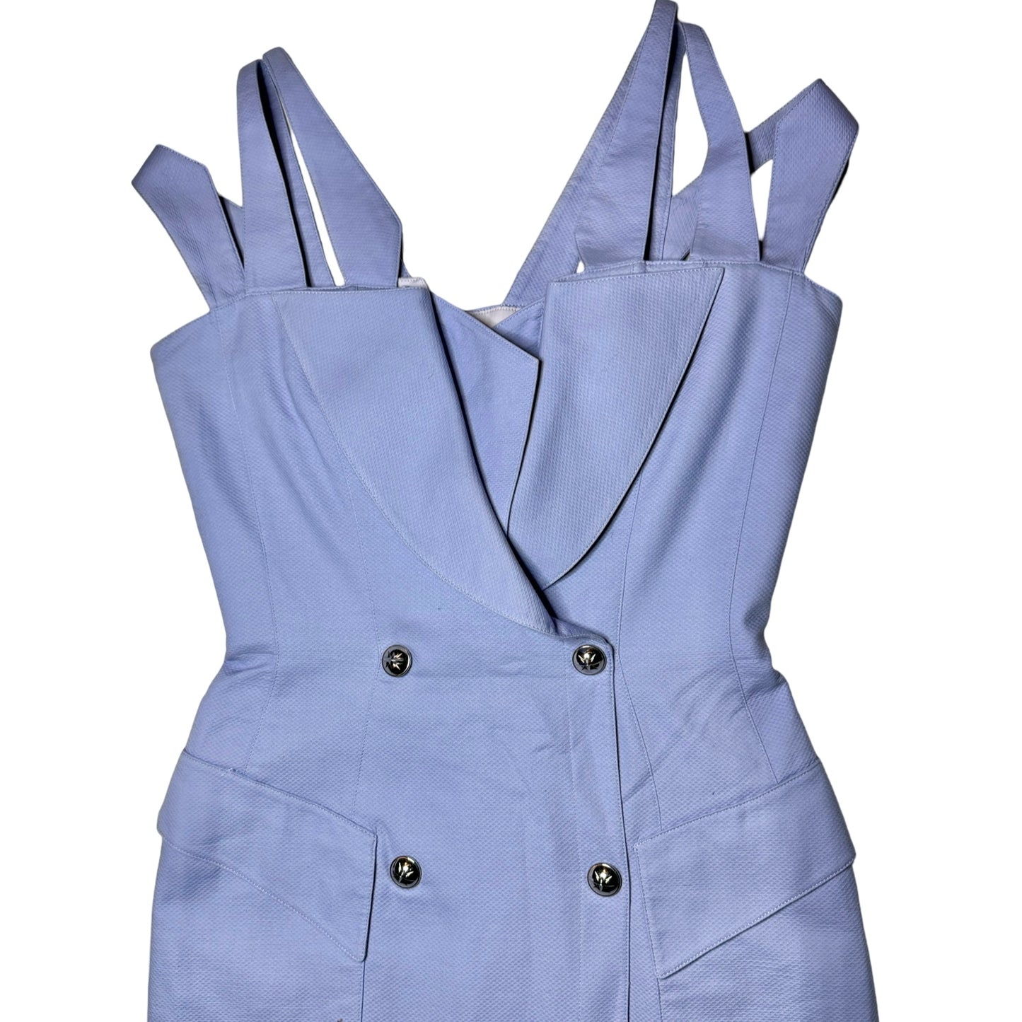 1993 THIERRY MUGLER PURPLE CORSET DRESS