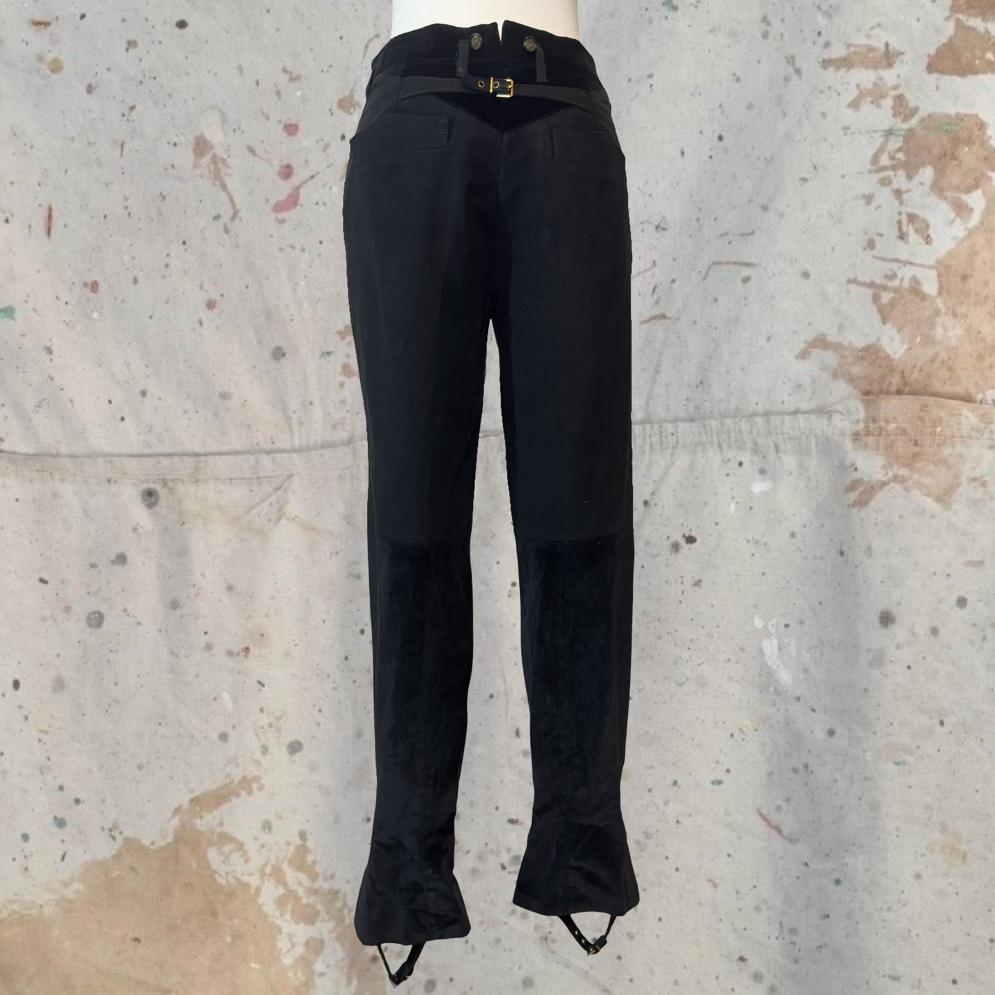 GUCCI FALL 2008 FRIDA GIANNINI COTTON VELVET STIRRUP PANTS