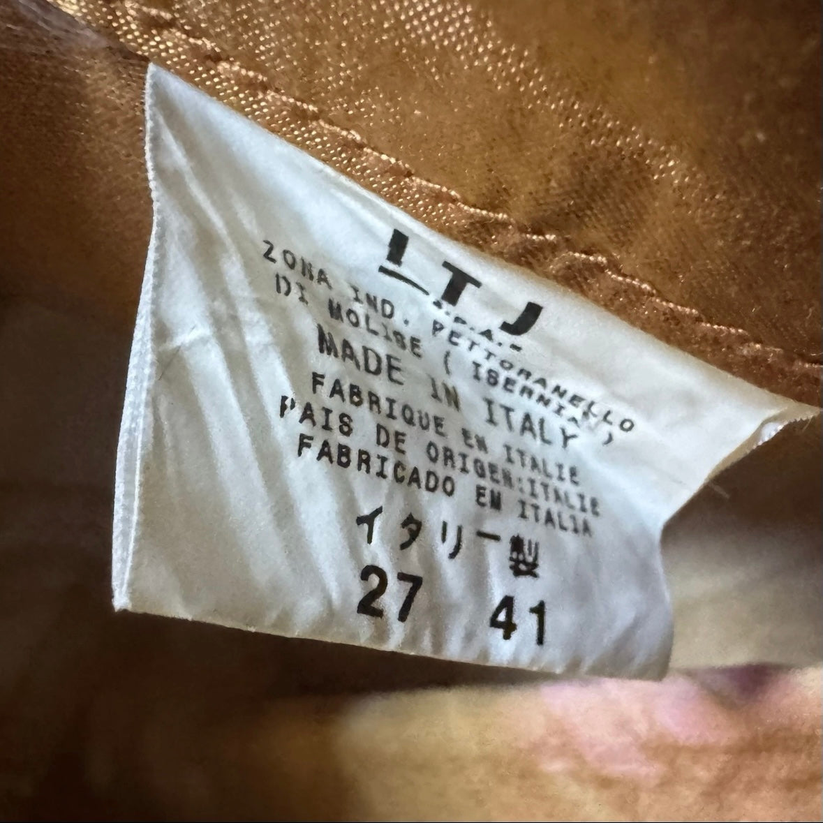 90s GIANFRANCO FERRE SATIN ORANGE TIE DYE BOOTCUT PANTS 27