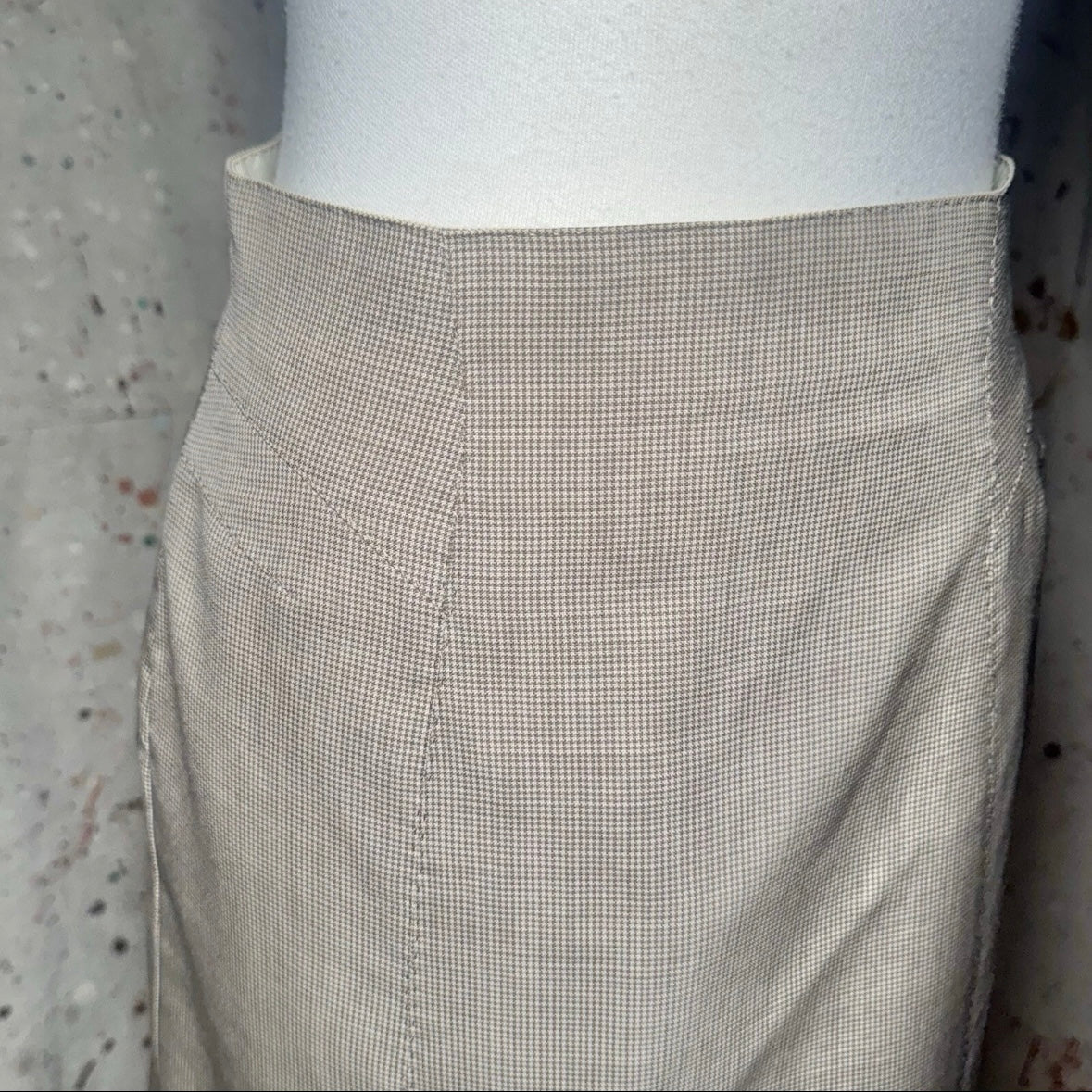 SS 2003 LOUIS VUITTON MARC JACOBS HOUNDSTOOTH A LINE FRILL SKIRT RUNWAY