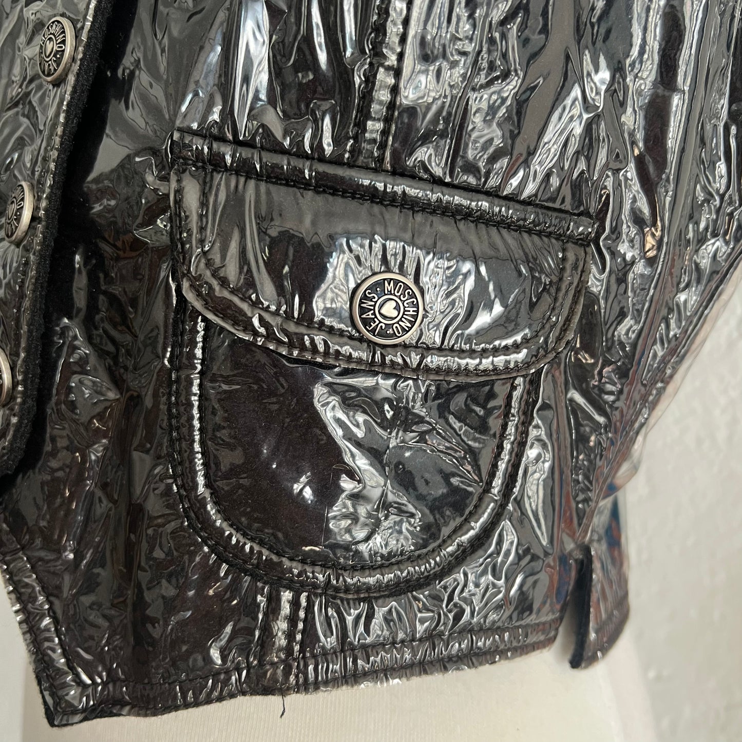 1990s Moschino Jeans Pvc Vest