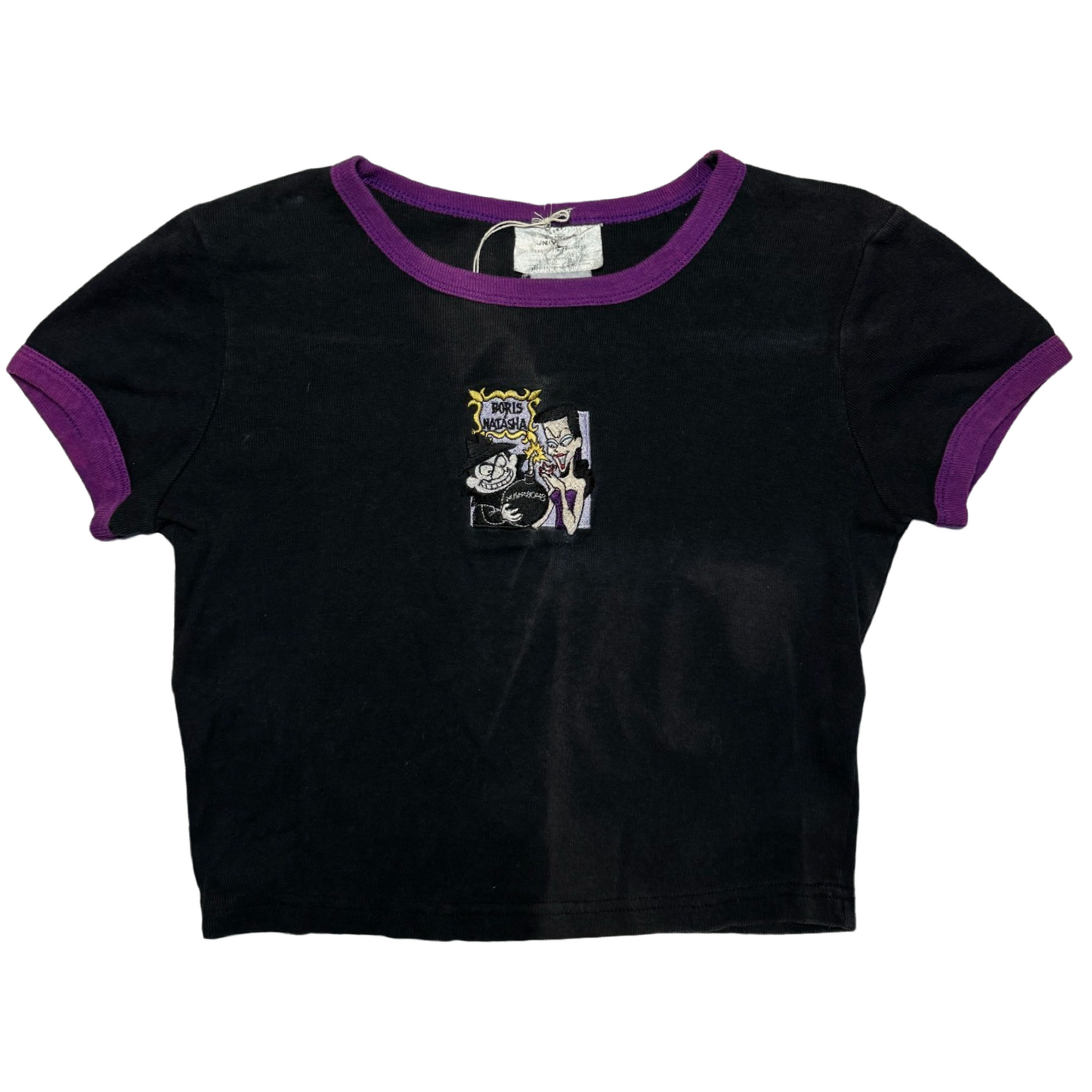 1996 BORIS & NATASHA EMBROIDERED SUN FADE BABY TEE