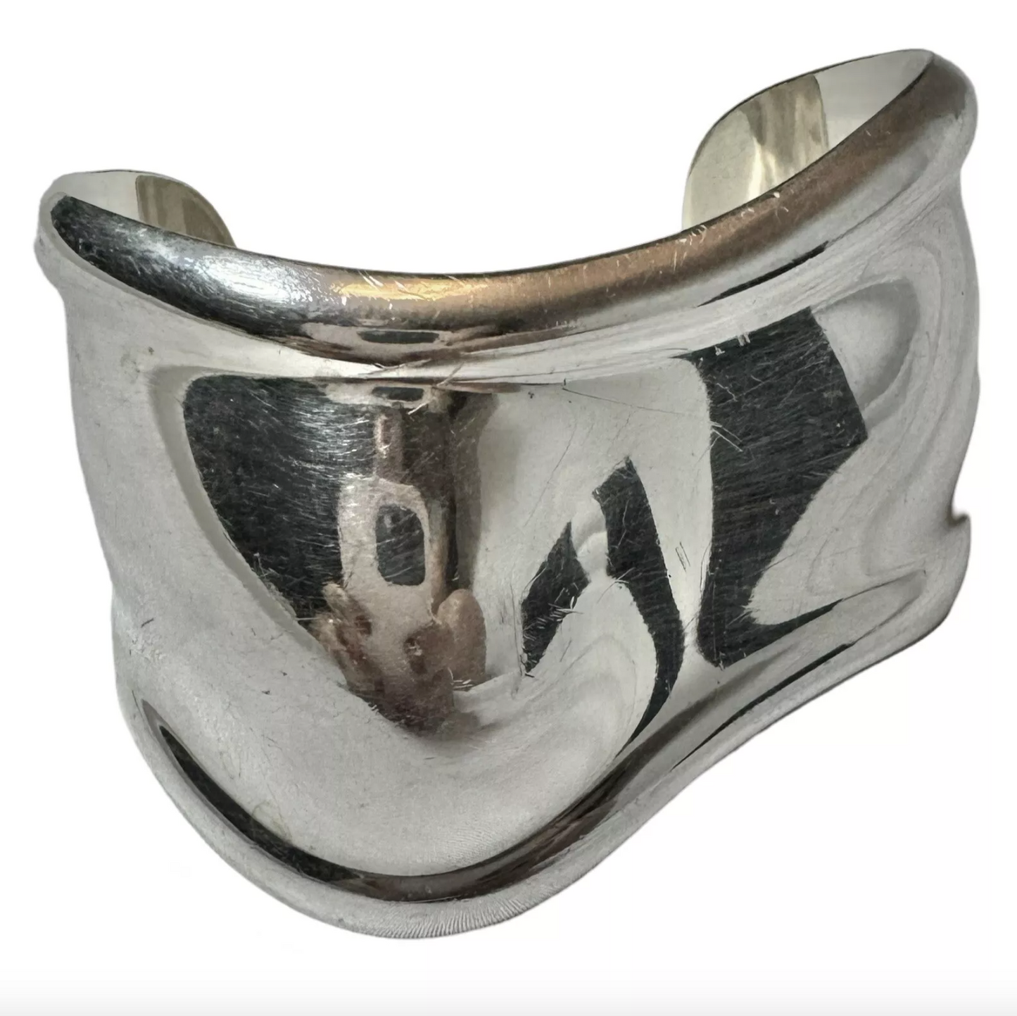 VINTAGE TIFFANY & CO ELSA PERETTI BONE CUFF 925 SMALL RIGHT WRIST