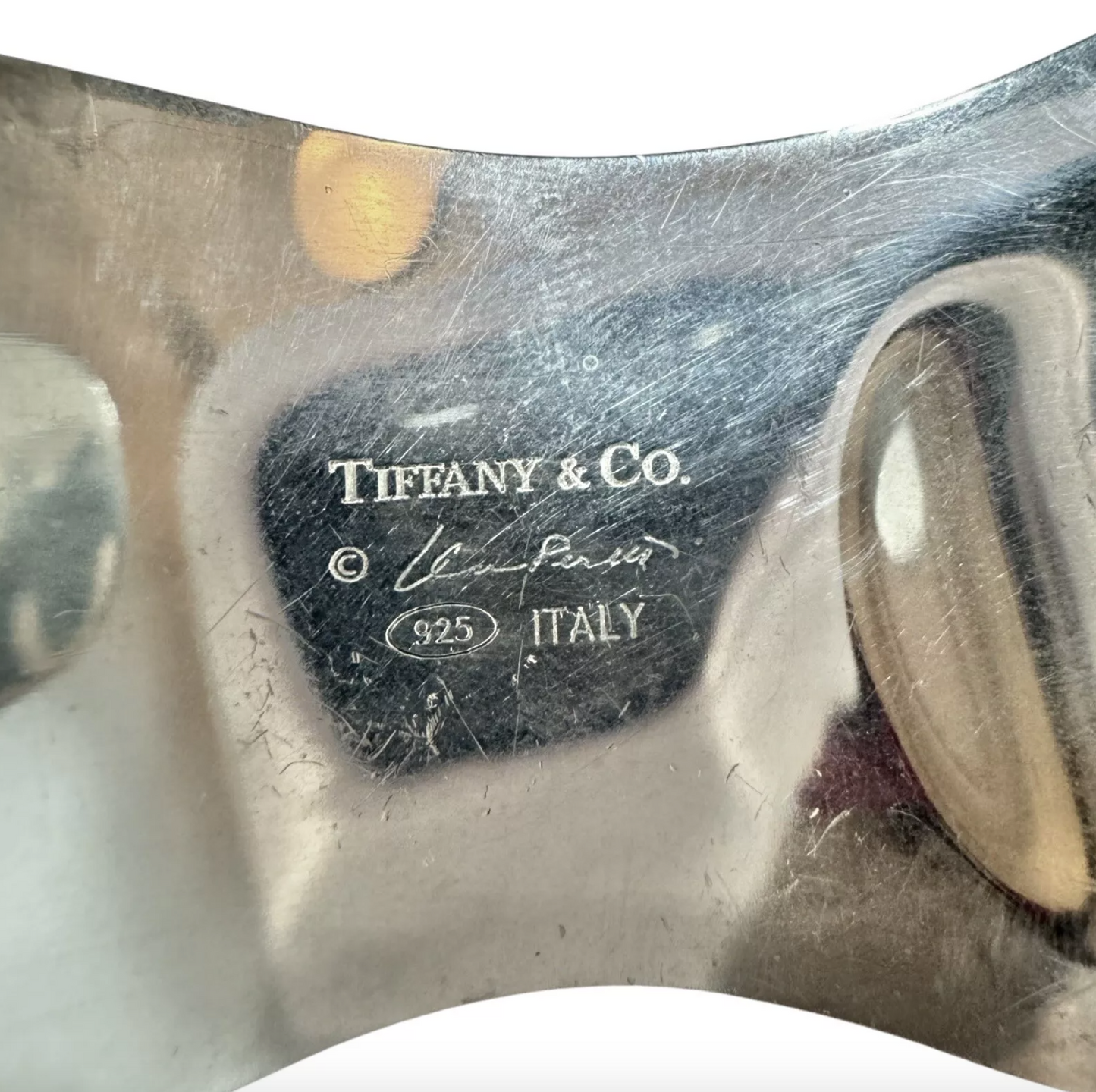 VINTAGE TIFFANY & CO ELSA PERETTI BONE CUFF 925 SMALL RIGHT WRIST
