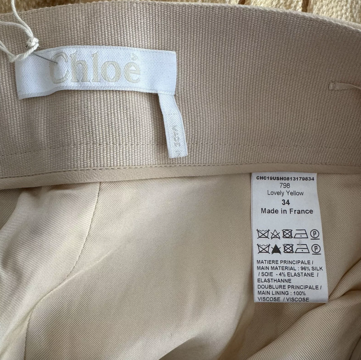 CHLOE STELLA MCCARTNEY ERA CREPE SILK BLOOMER SHORTS