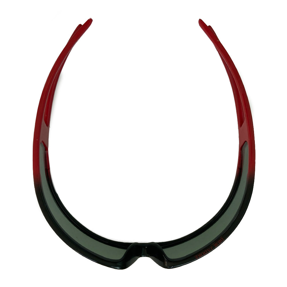 Christian Dior Bandage Runway Sunglasses From John Galliano Fall 2003 Ready to Wear Runway Collection with no Scratches on lens. Wrap around frame and lens with double banded arms. Color: Black lenses, black frame with red arms. Made in Italy. Side "DIOR” stamped logo. Includes Information booklet, case & branded neck strap included