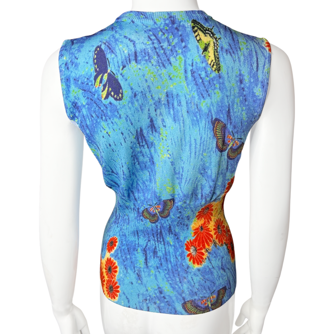 Alberto Makali Knit Keyhole Top - M