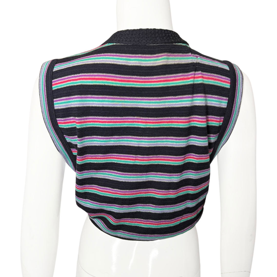 1970'S MISSONI TIE STRIPE TOP