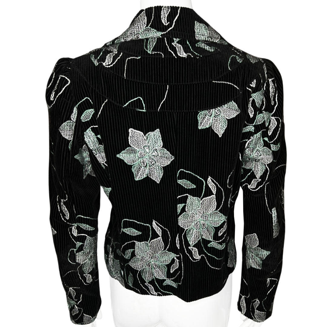 Dries Van Noten Corduroy Flower Embroidered Jacket