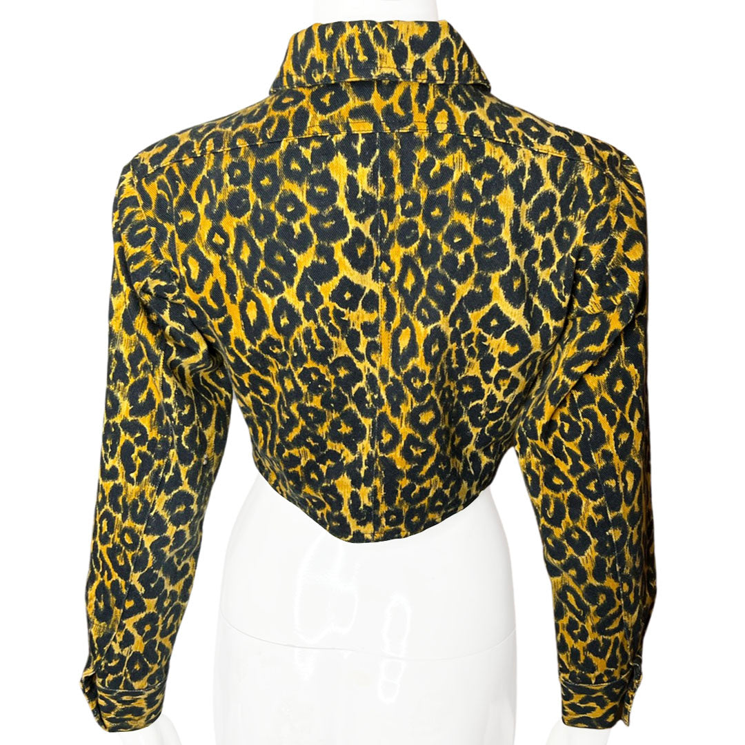 1993 Versus Gianni Versace Leopard Jacket - 40