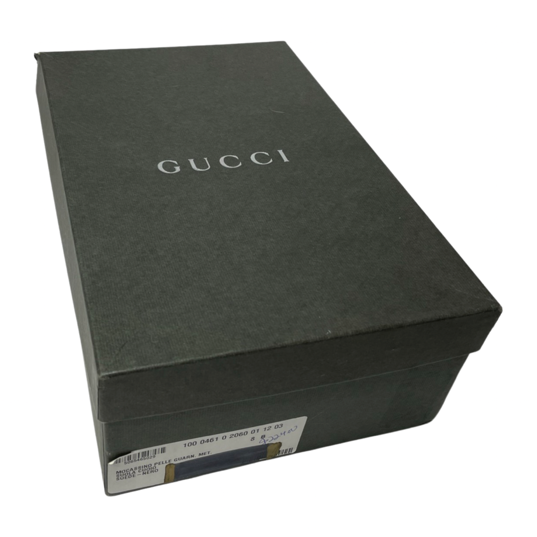 Gucci Mocassino Pelle Guarn Met Suede Loafers - 8