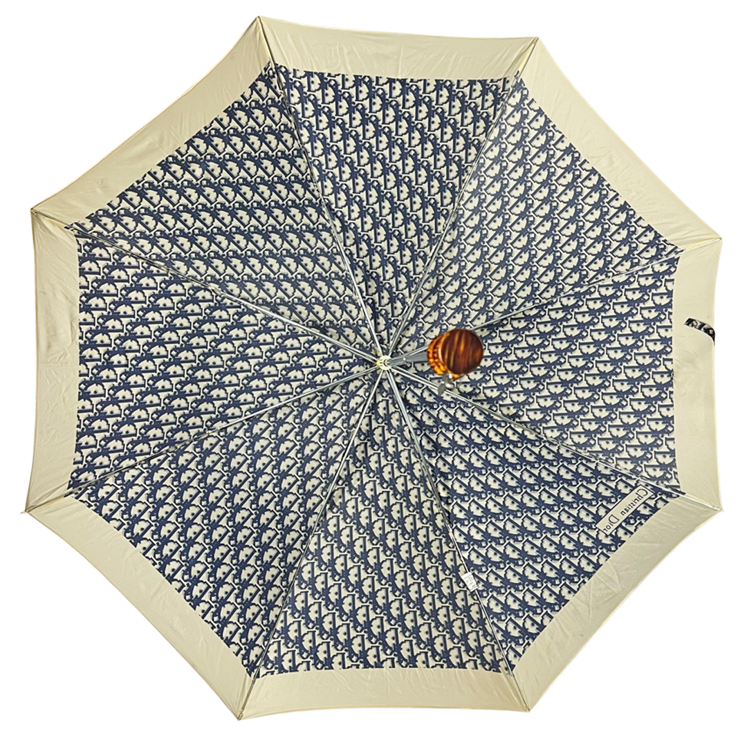 1970's Christian Dior Trotter Monogram Umbrella