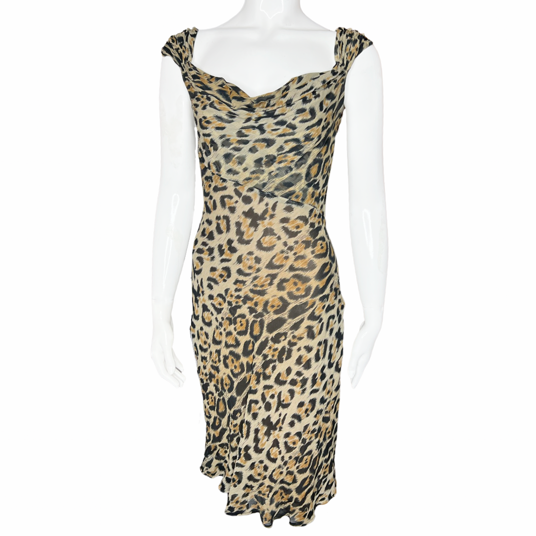 2000's Leopard Printed Dress